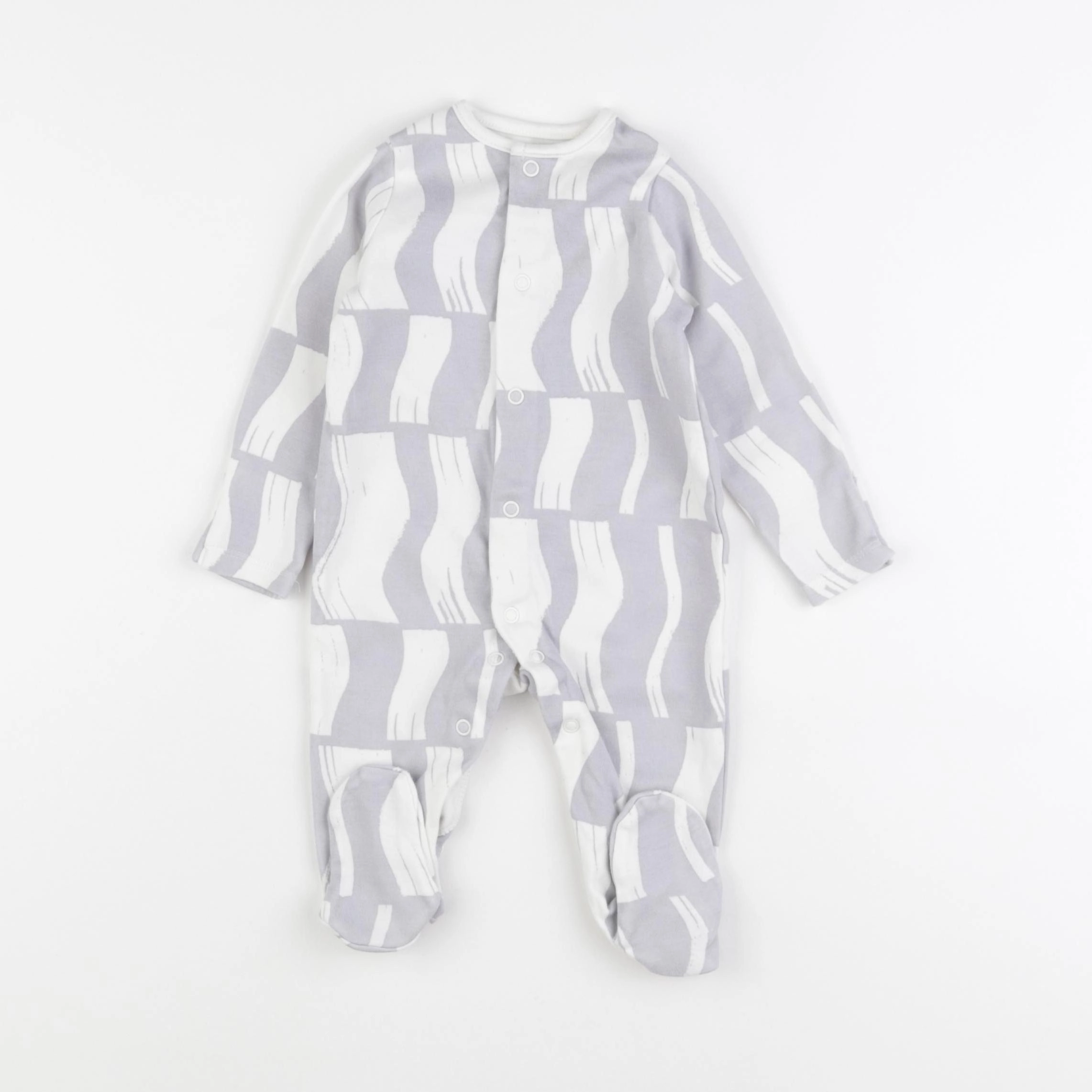 John Lewis - pyjama coton bleu - 3/6 mois