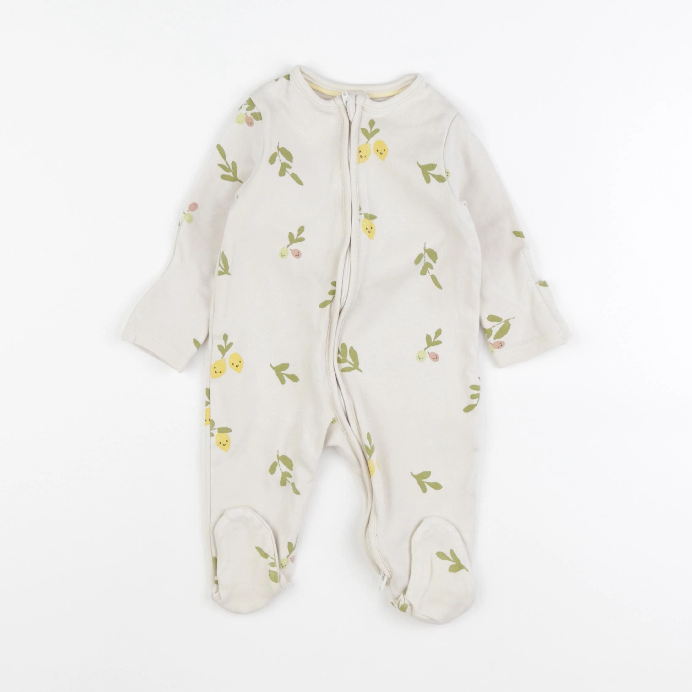 John Lewis - pyjama coton gris - 3/6 mois