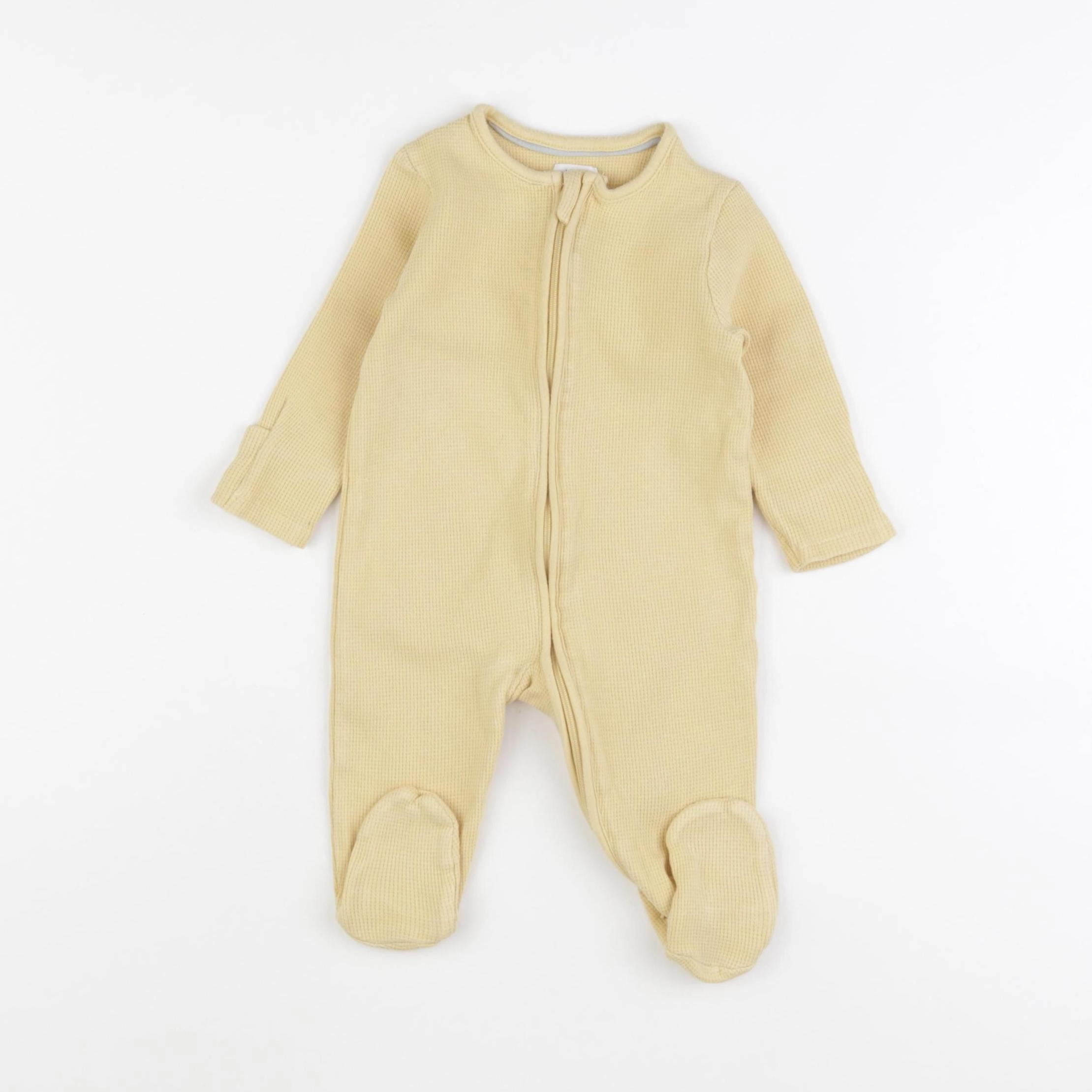 John Lewis - pyjama coton jaune - 3/6 mois