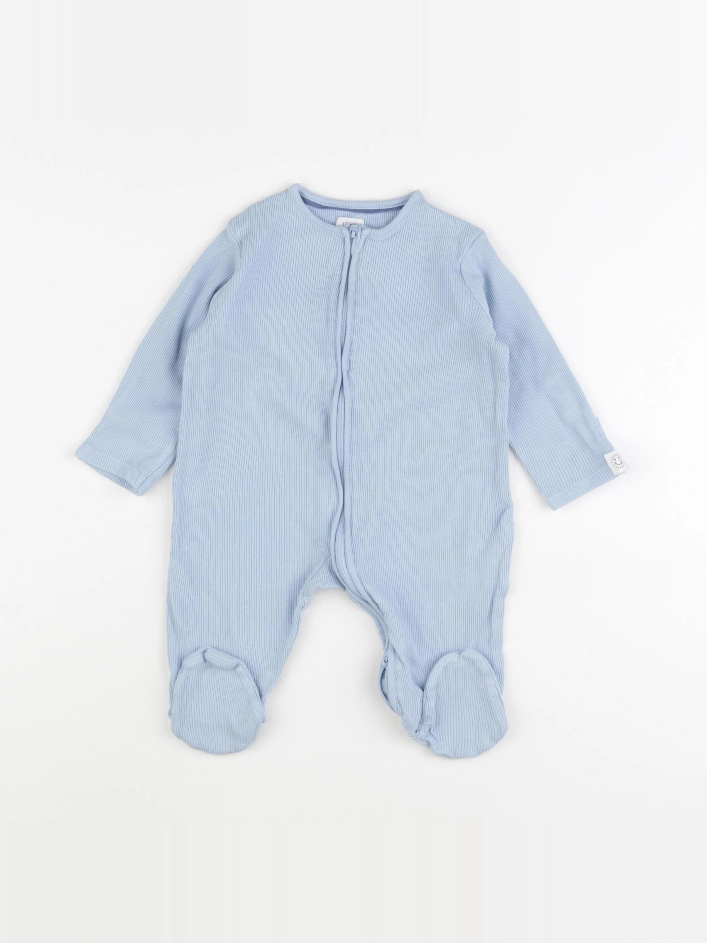 John Lewis - pyjama coton bleu - 3/6 mois