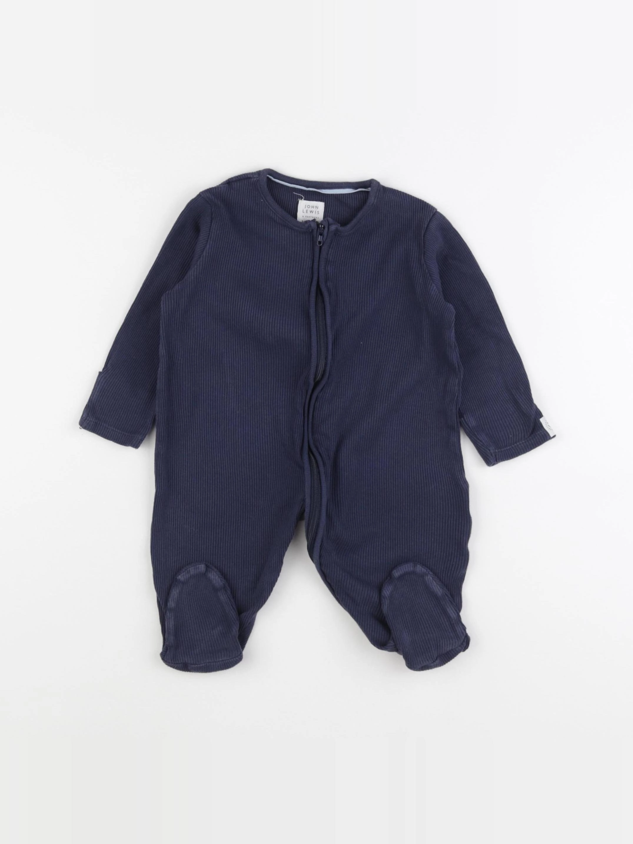 John Lewis - pyjama coton bleu - 3/6 mois