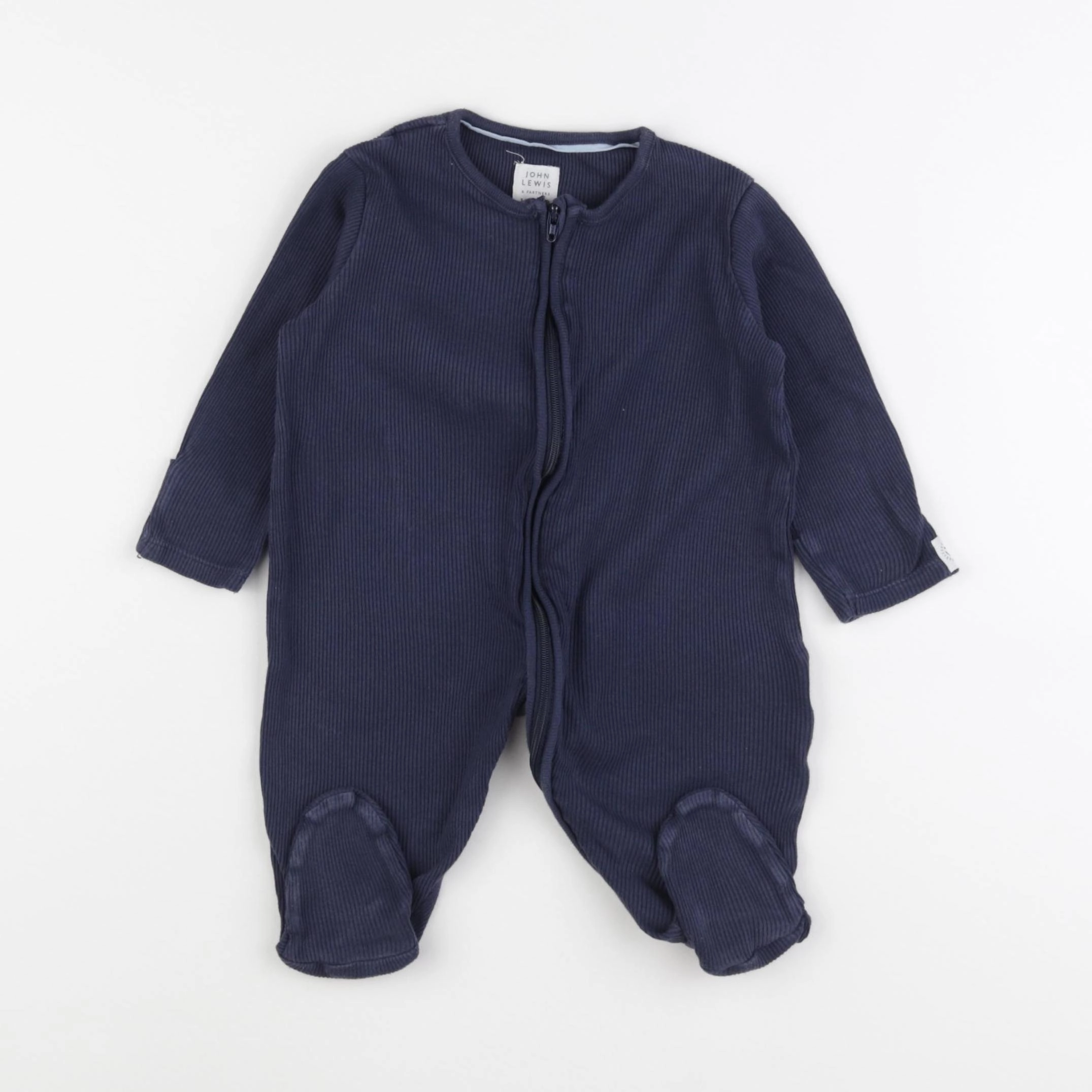 John Lewis - pyjama coton bleu - 3/6 mois
