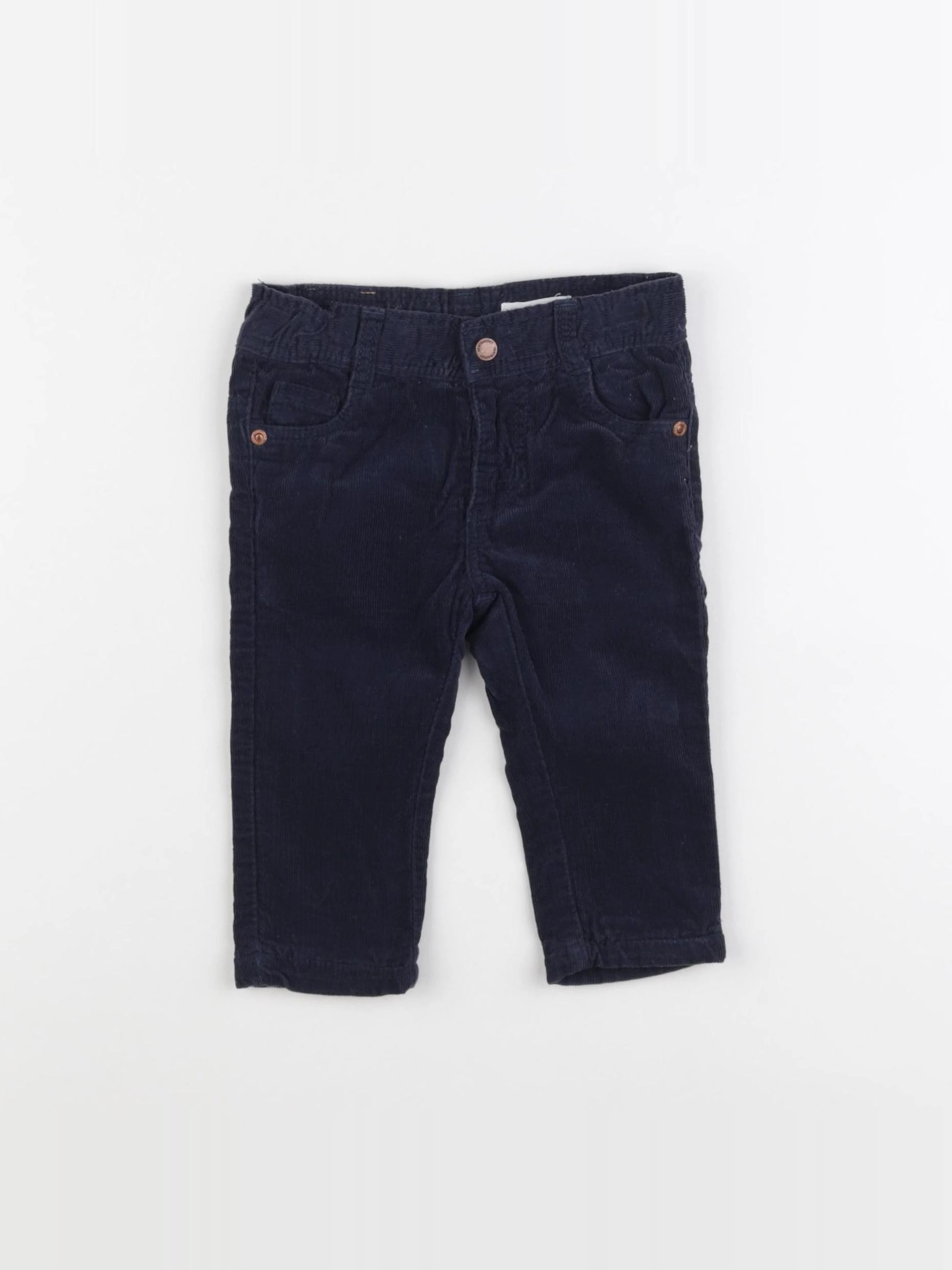 Vertbaudet - pantalon bleu - 9 mois