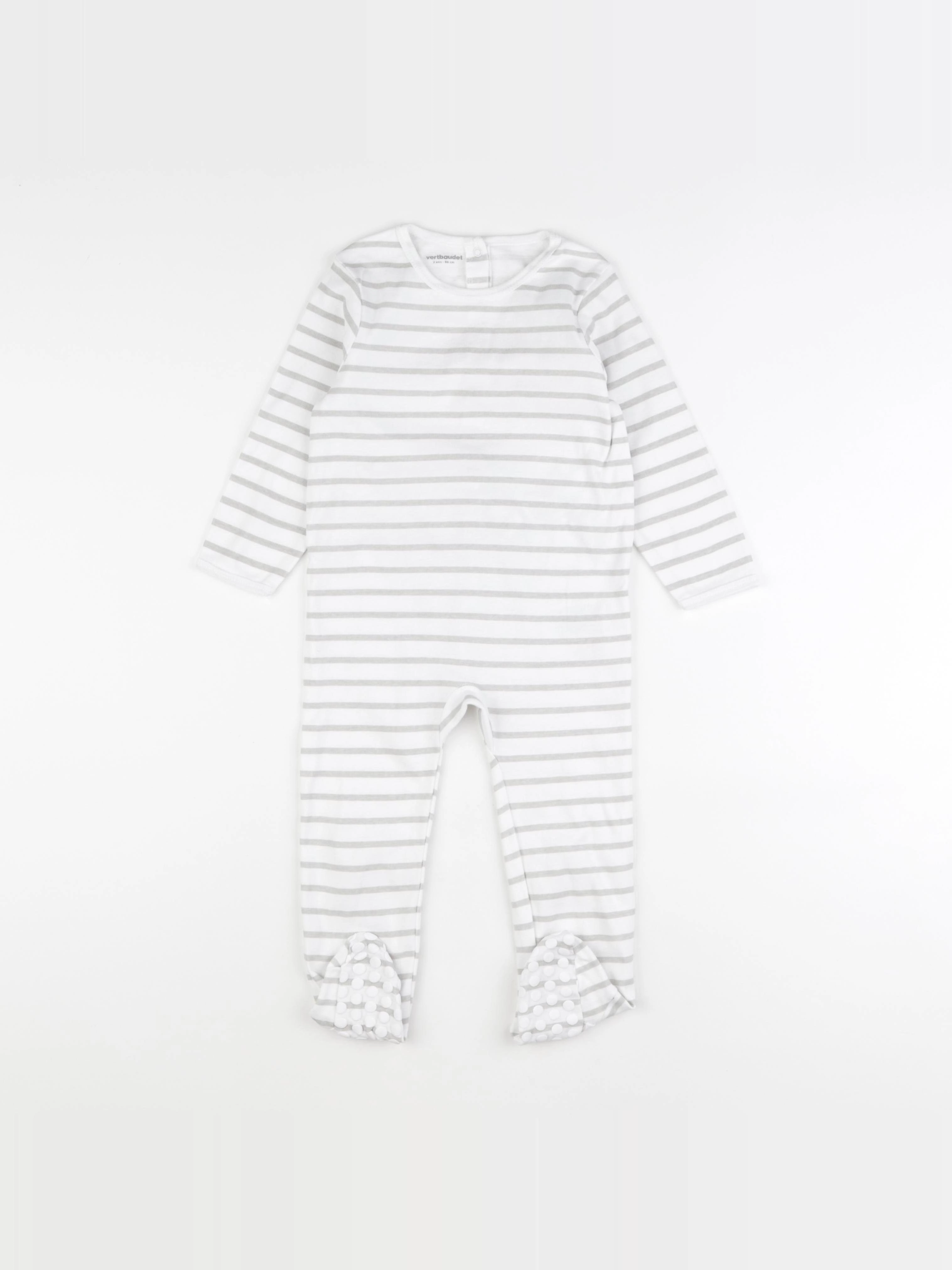 Vertbaudet - pyjama coton gris - 2 ans