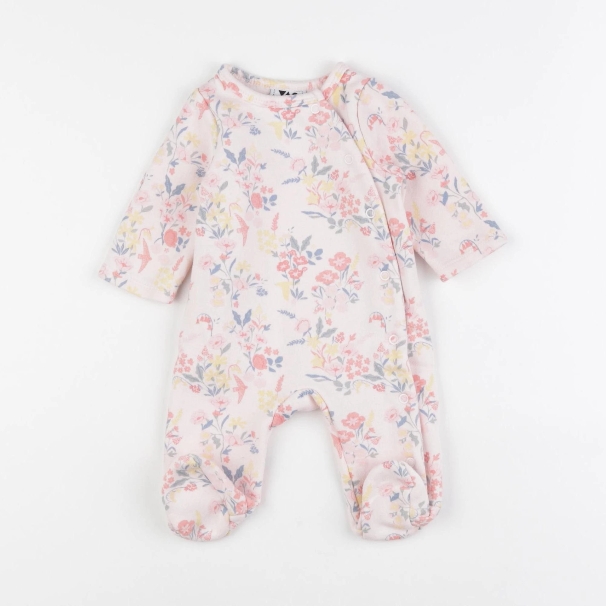 Tape à l'oeil - pyjama coton rose - 1 mois