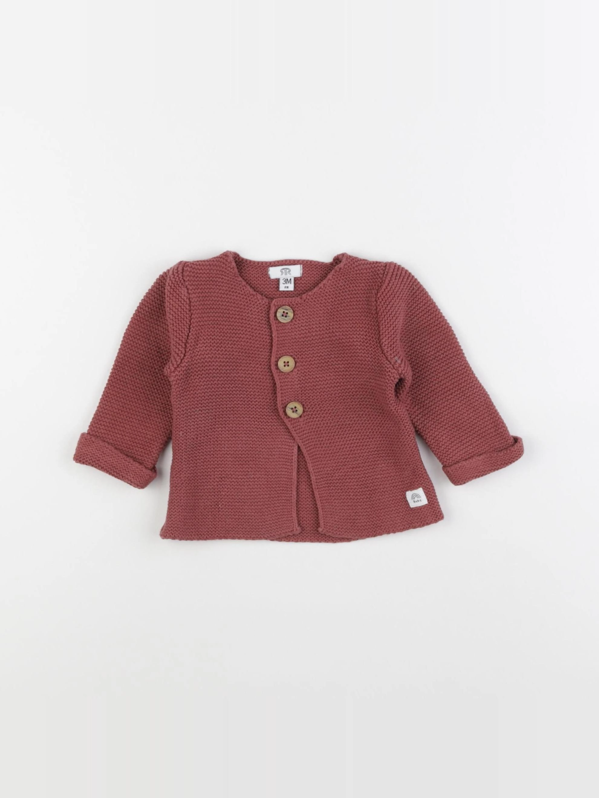 La Redoute - gilet rose - 3 mois