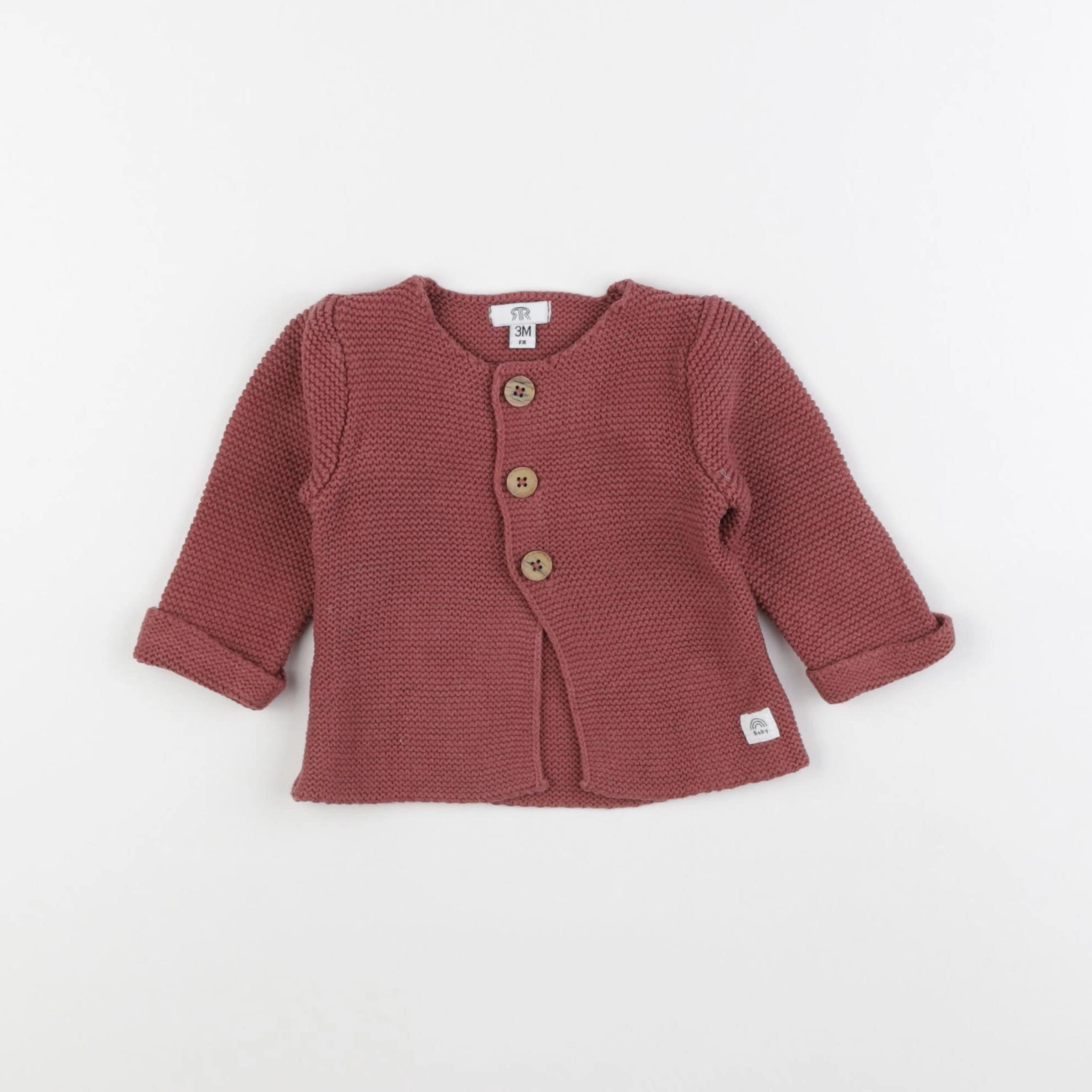 La Redoute - gilet rose - 3 mois