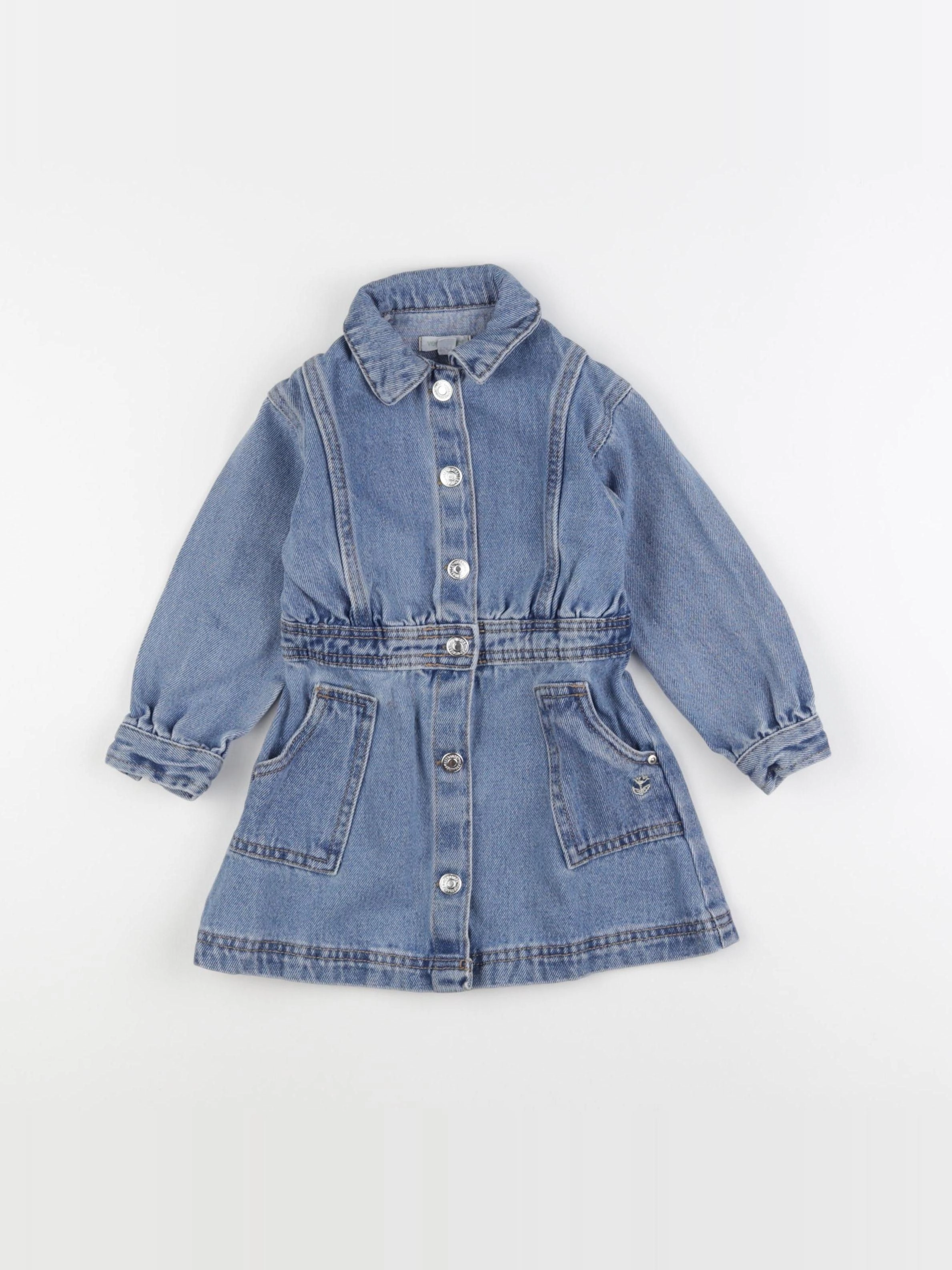 Vertbaudet - robe bleu - 3 ans