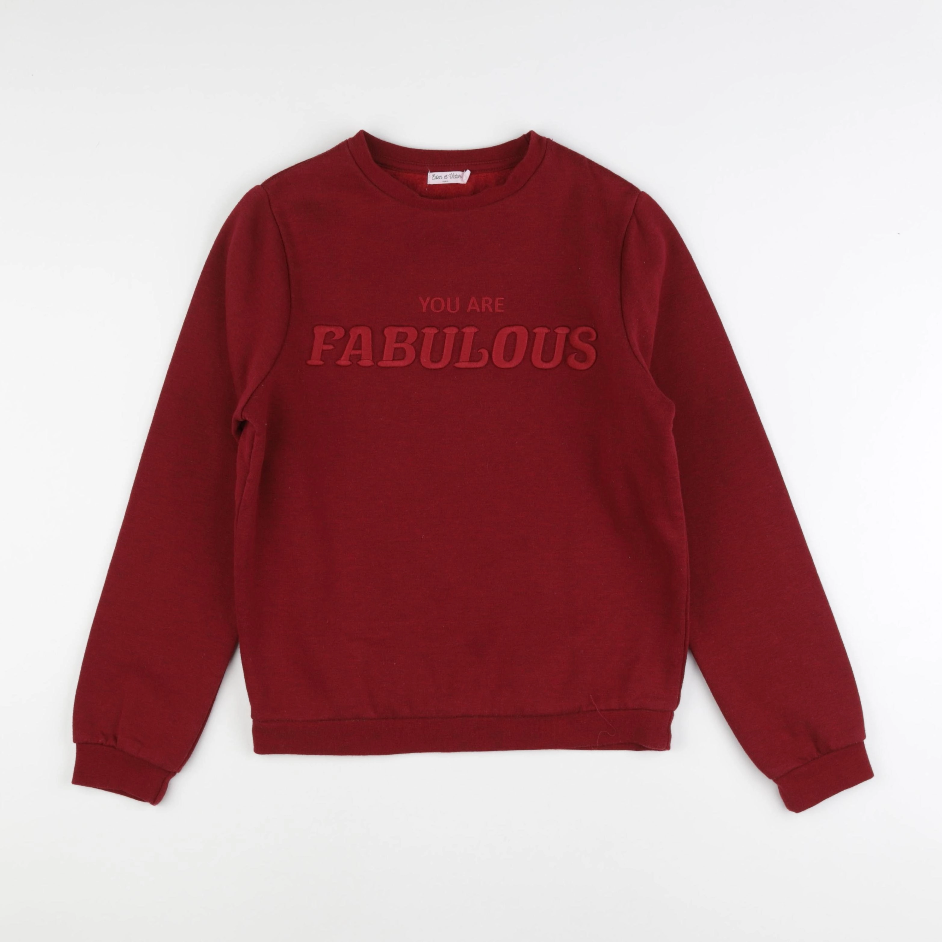 Eden & Victor - sweat rouge - 14 ans