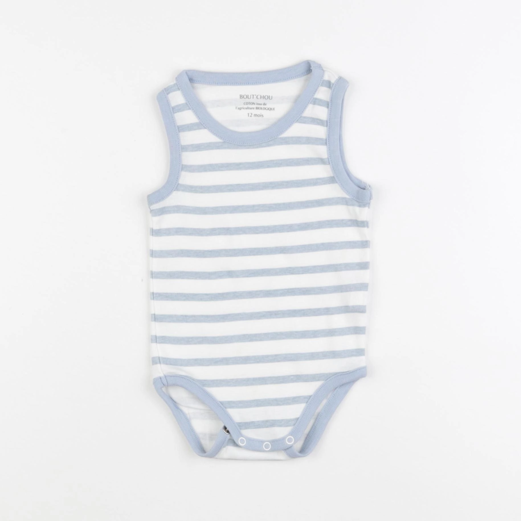 Boutchou - body bleu - 12 mois