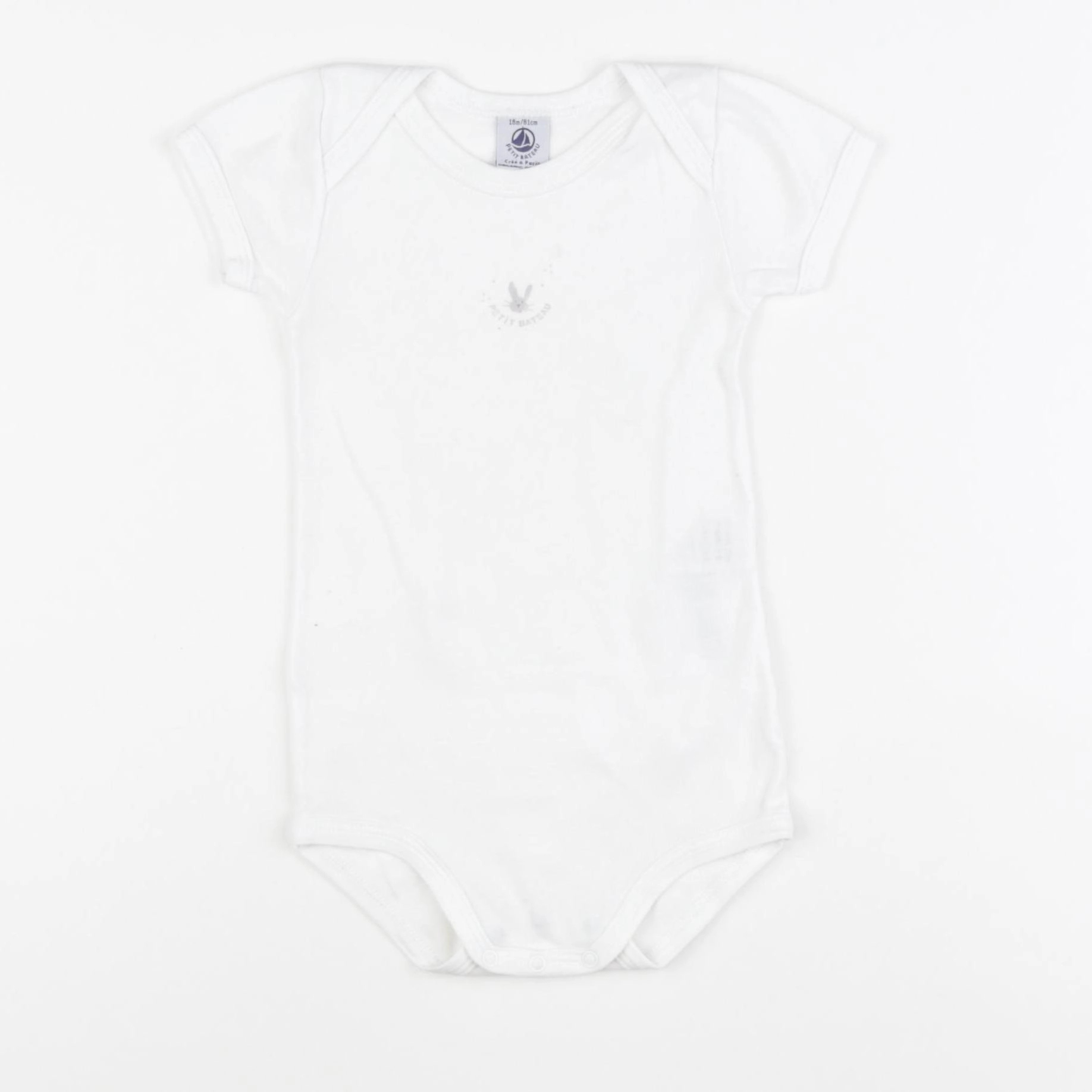 Petit Bateau - body blanc - 18 mois