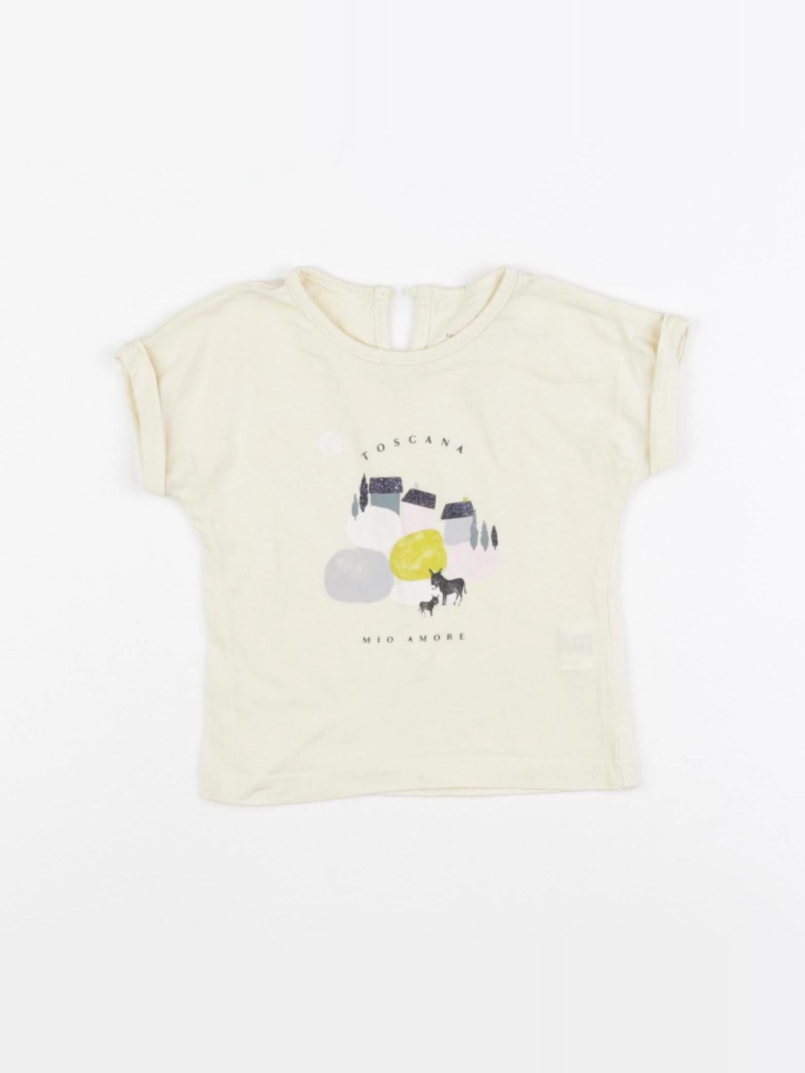 Boutchou - tee-shirt jaune - 6 mois