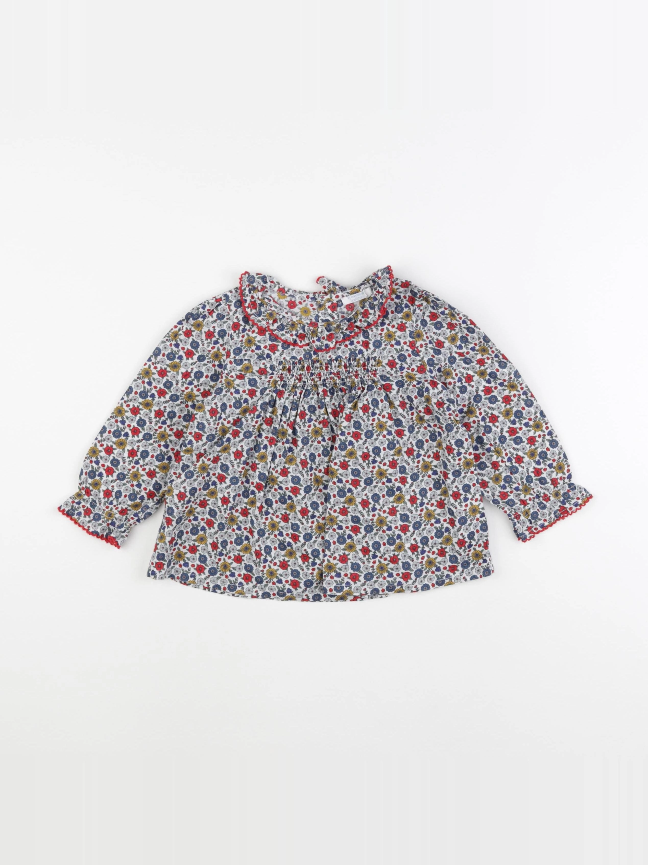Boutchou - blouse multicolore - 18 mois