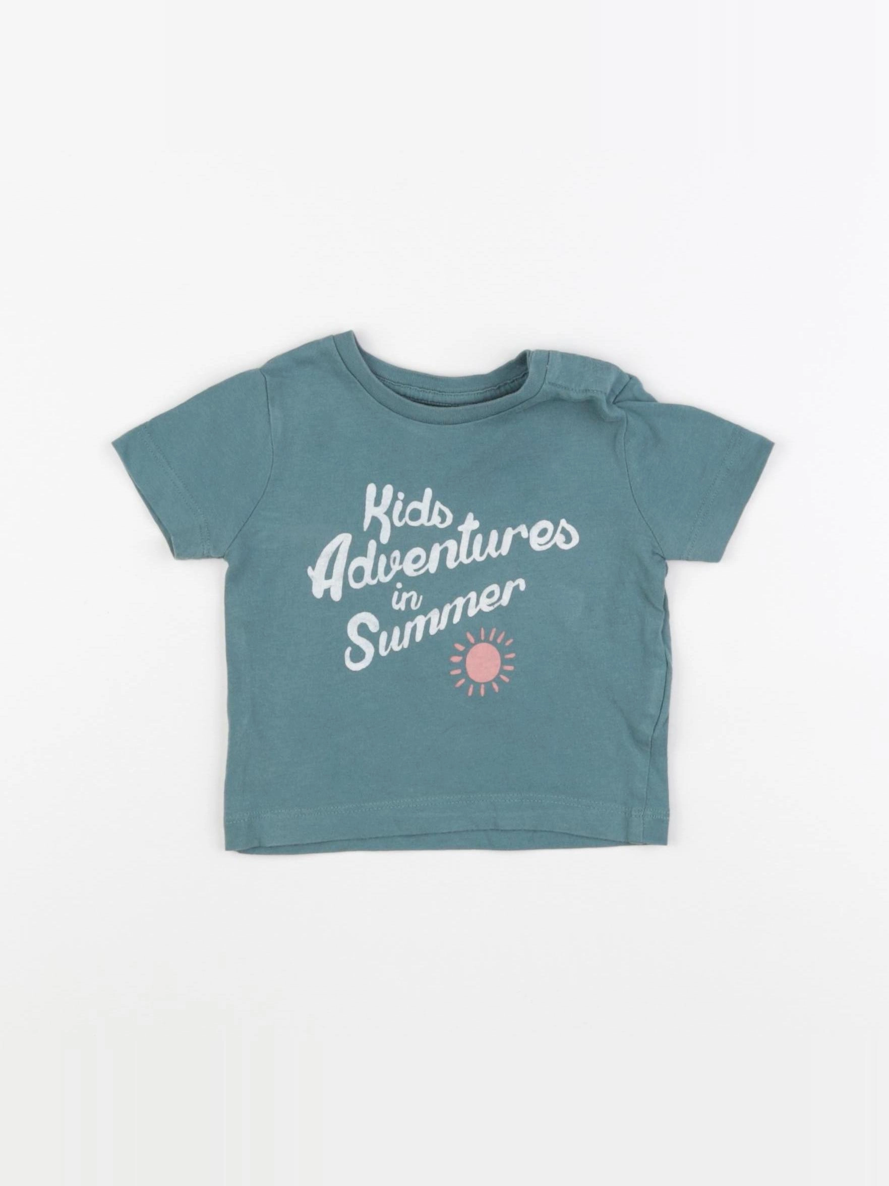 Boutchou - tee-shirt vert - 6 mois