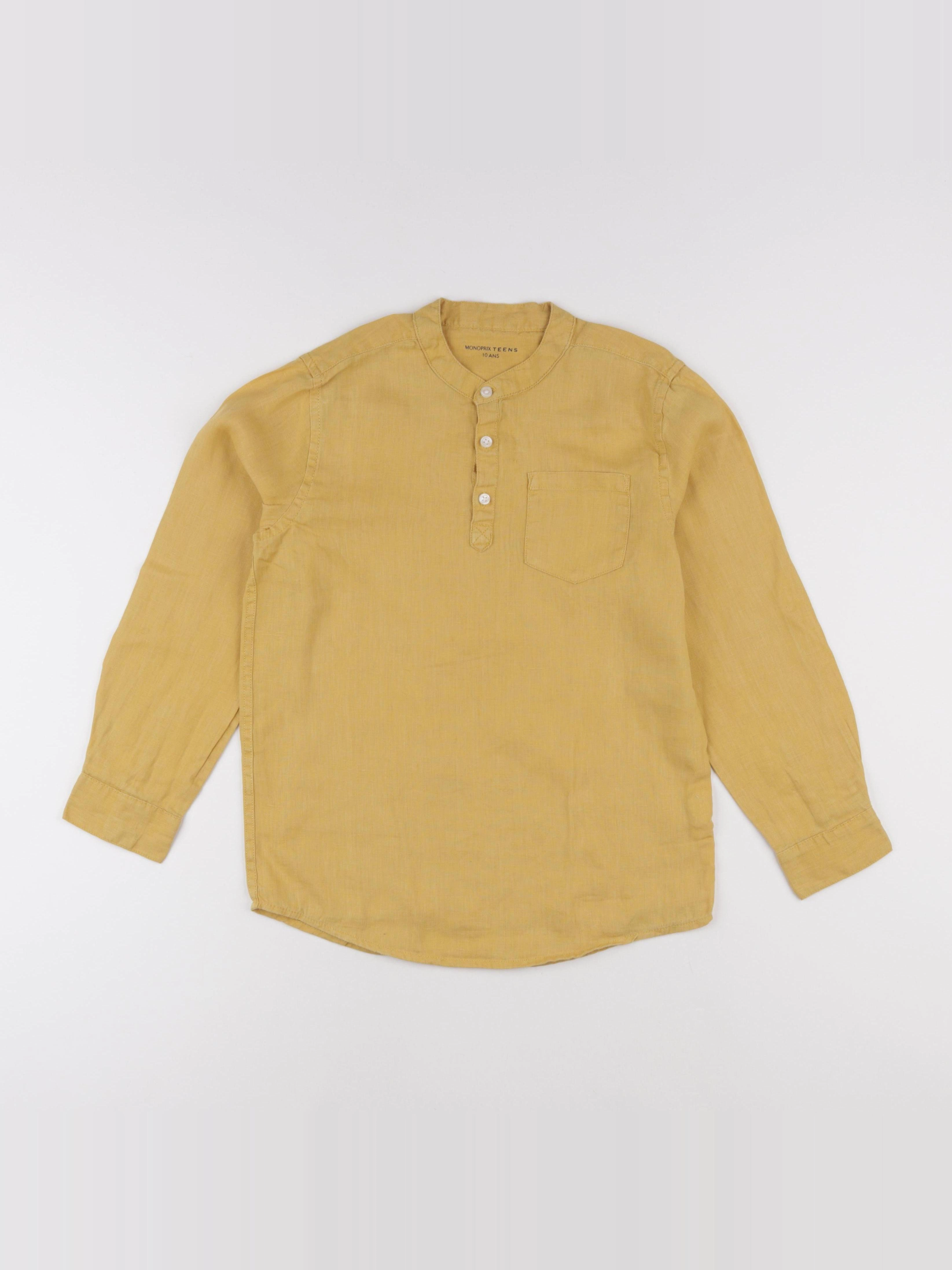 Monoprix - chemise jaune - 10 ans