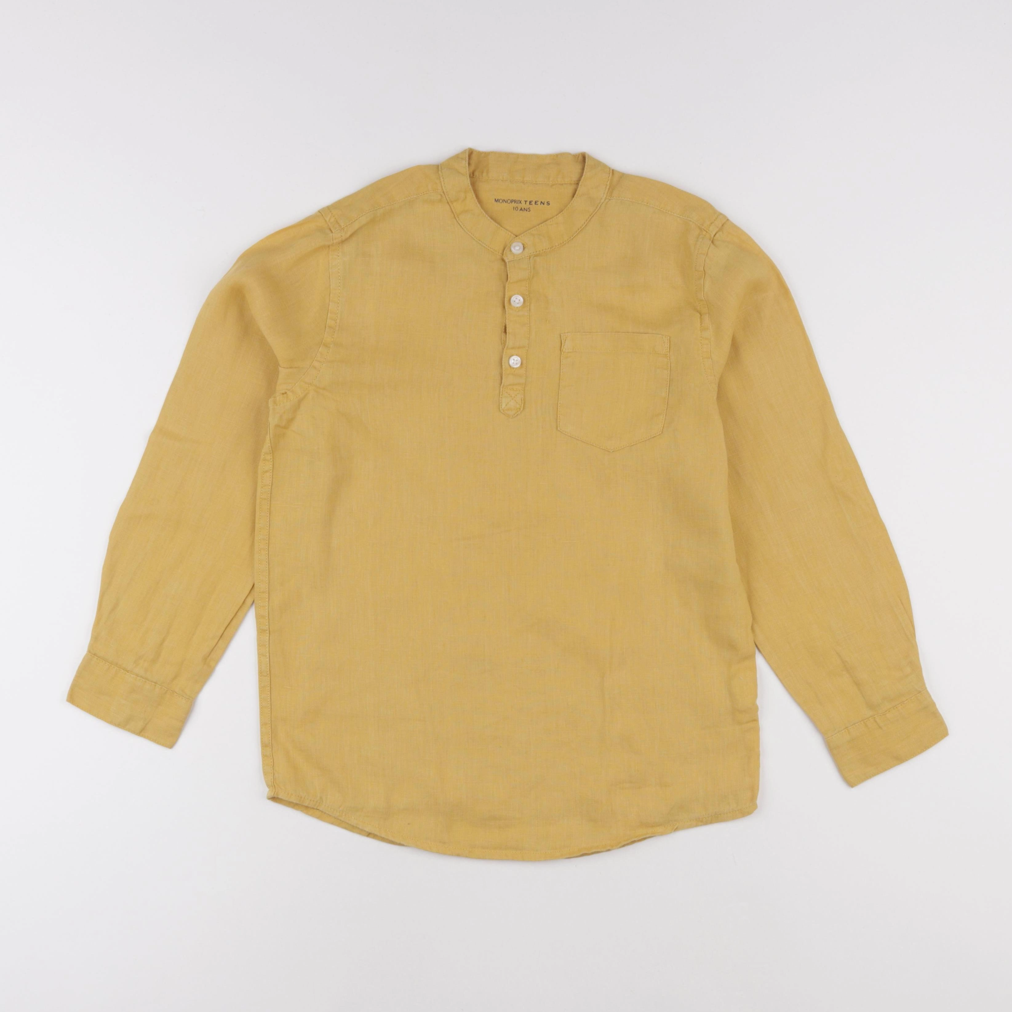 Monoprix - chemise jaune - 10 ans