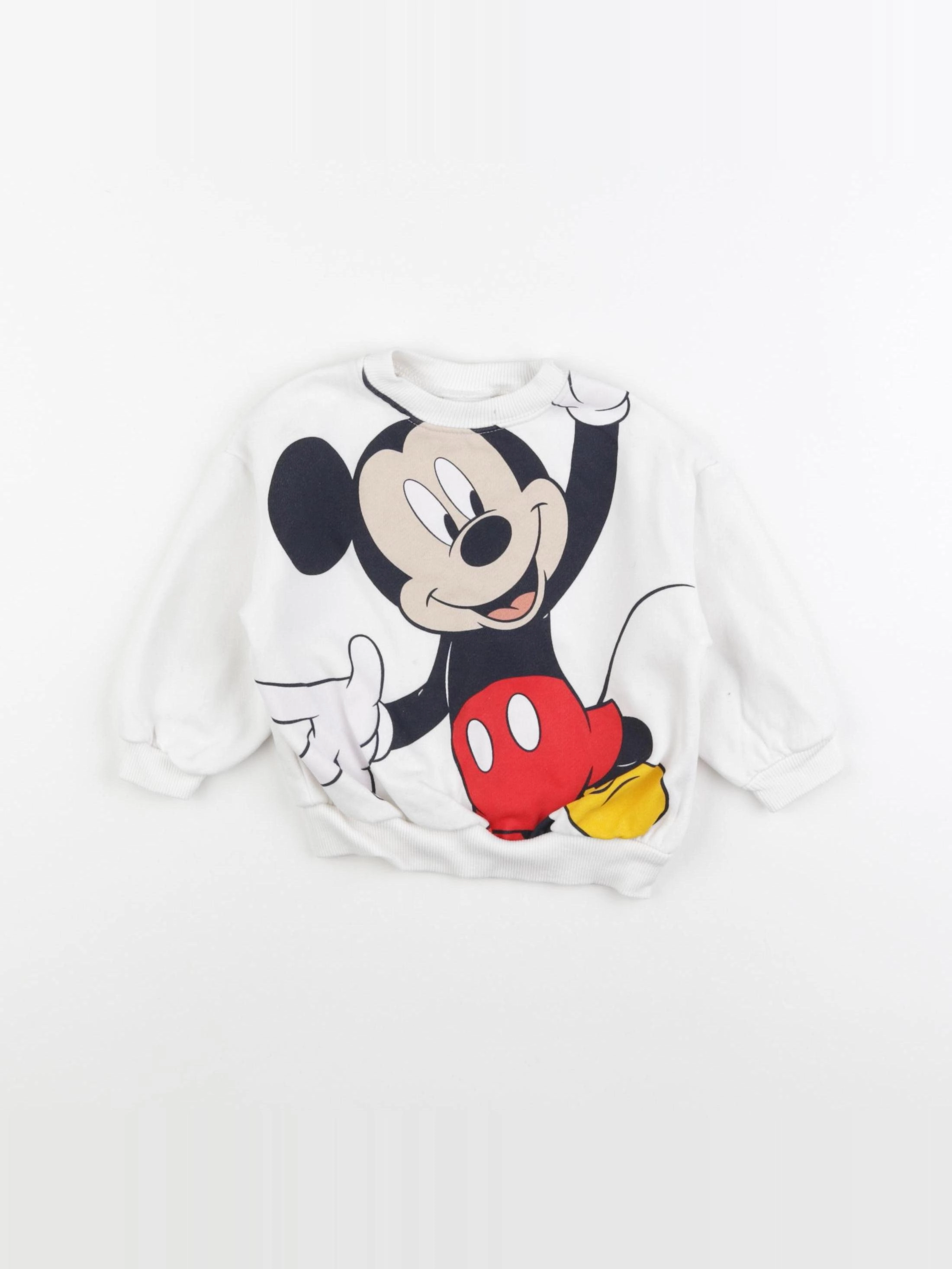 Zara - sweat blanc - 12/9 mois