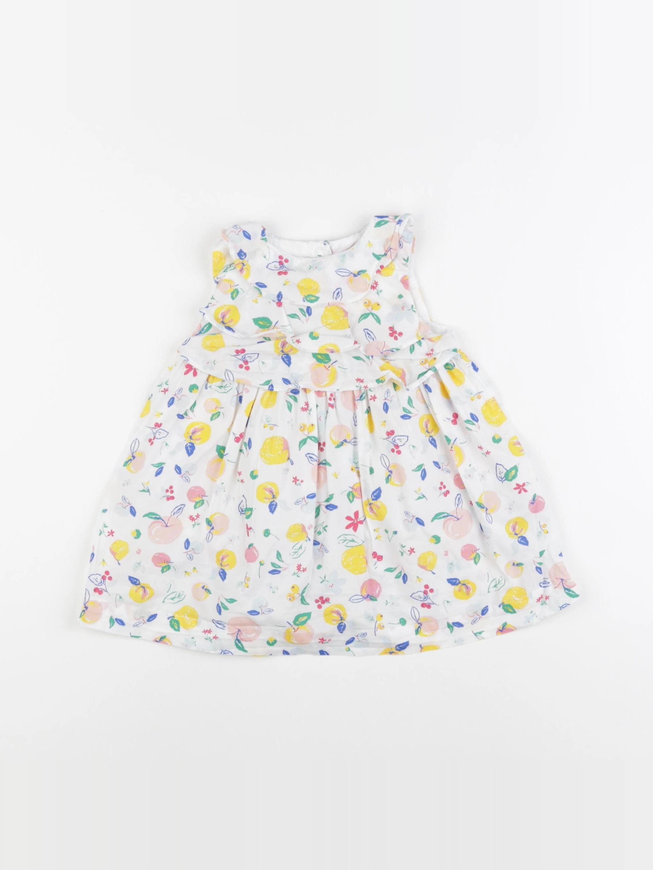 Petit Bateau - robe multicolore - 12 mois