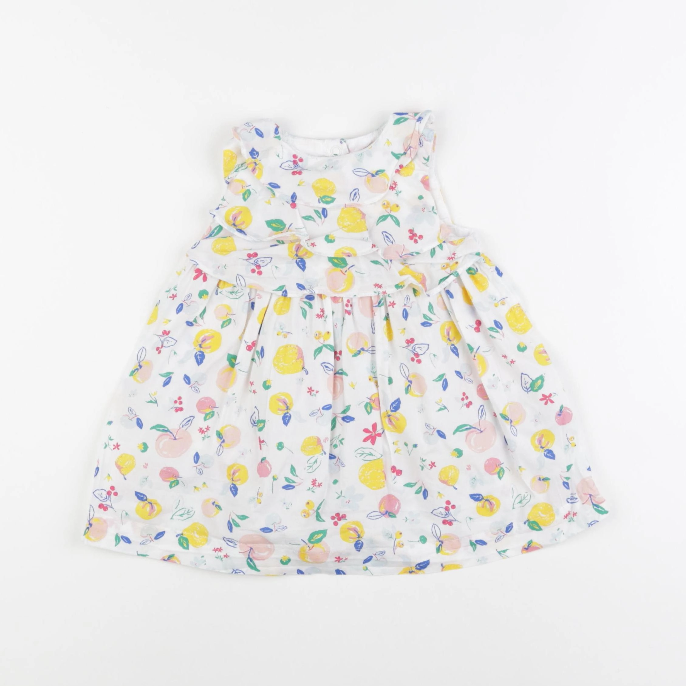 Petit Bateau - robe multicolore - 12 mois