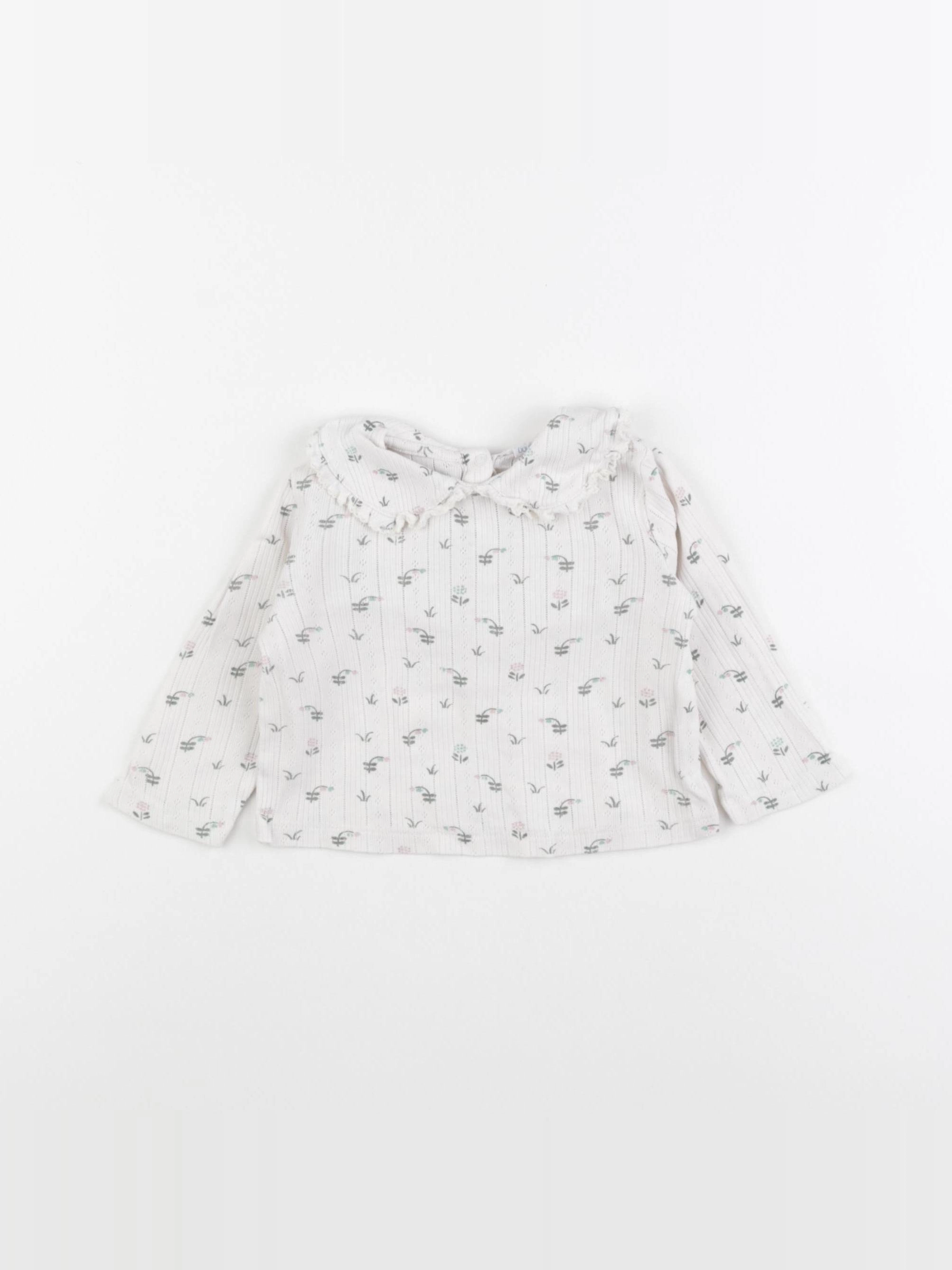 Boutchou - tee-shirt blanc - 9 mois