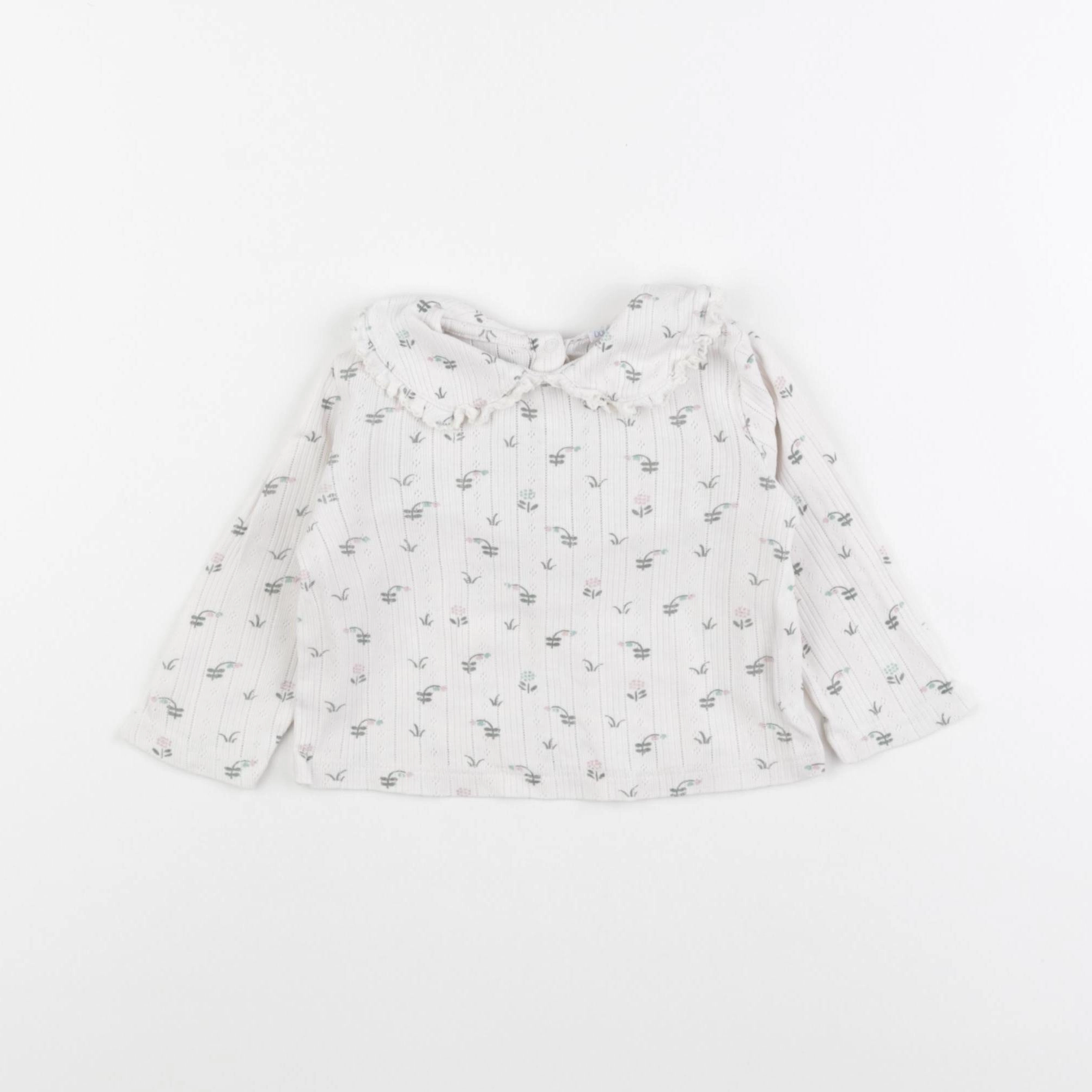 Boutchou - tee-shirt blanc - 9 mois