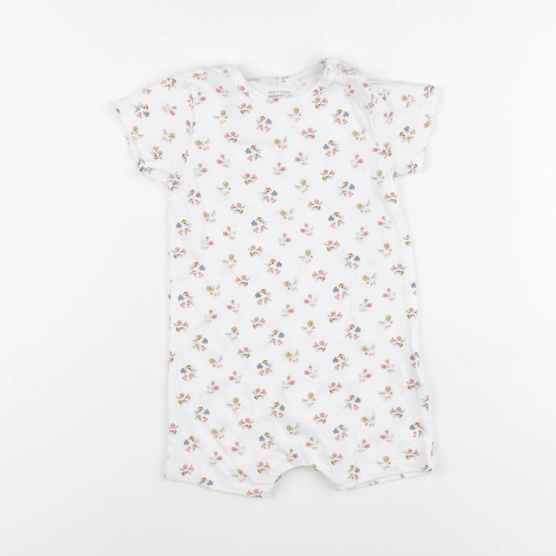 Boutchou - pyjama coton blanc - 12 mois