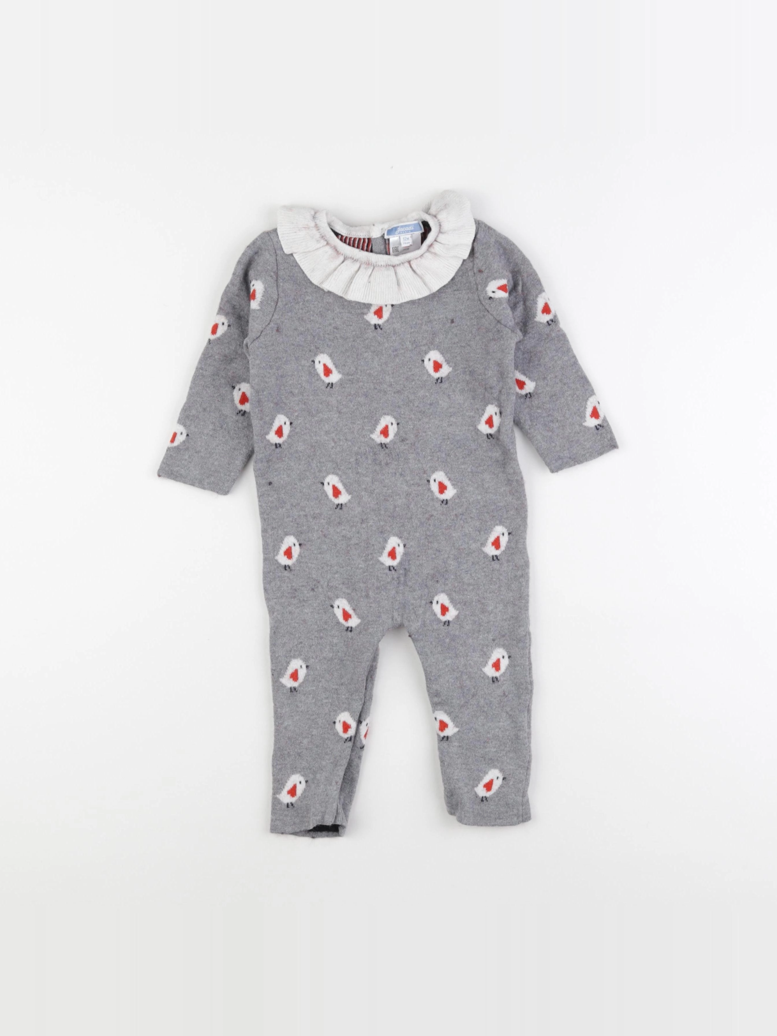 Jacadi - combinaison gris - 12 mois