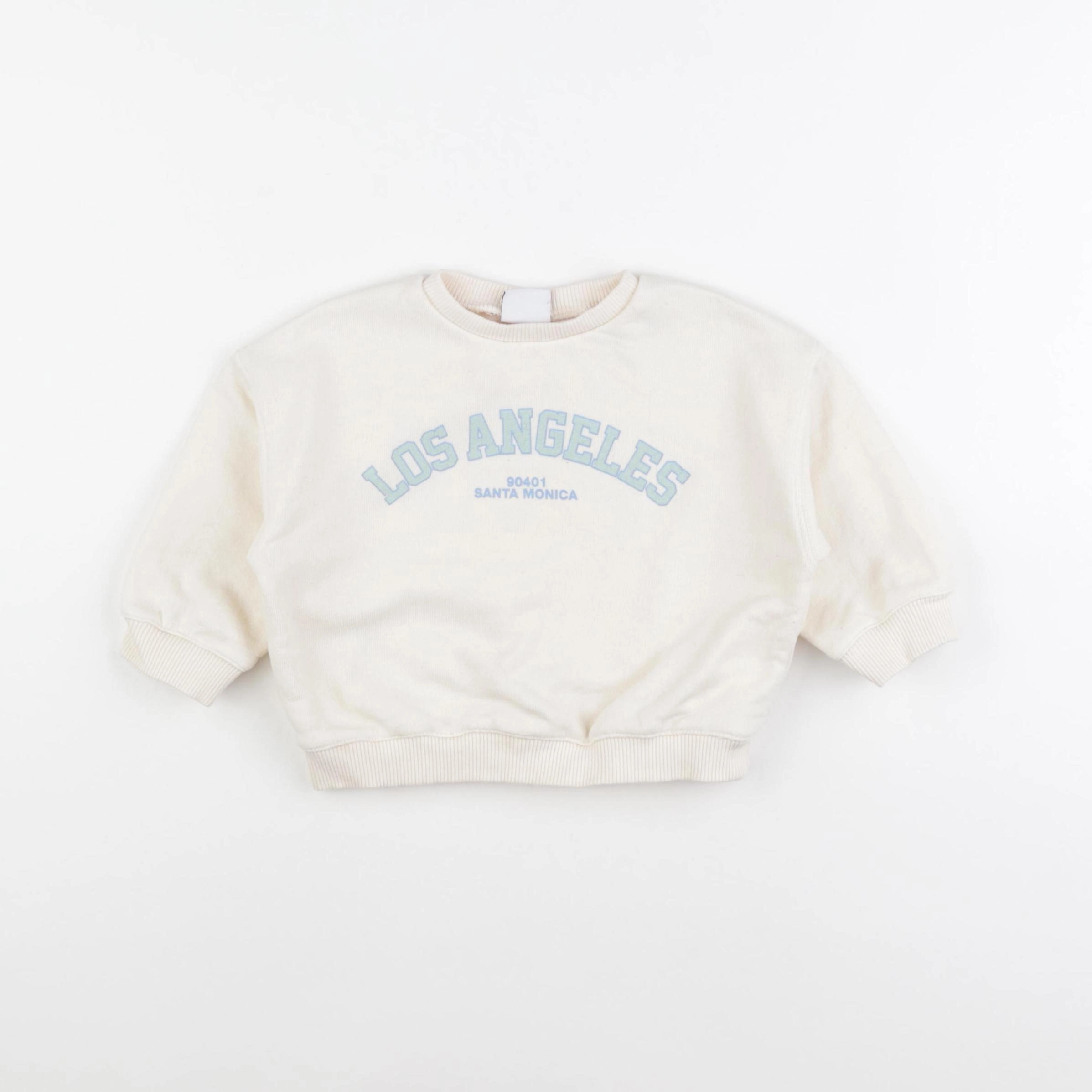 Zara - sweat beige - 12/9 mois