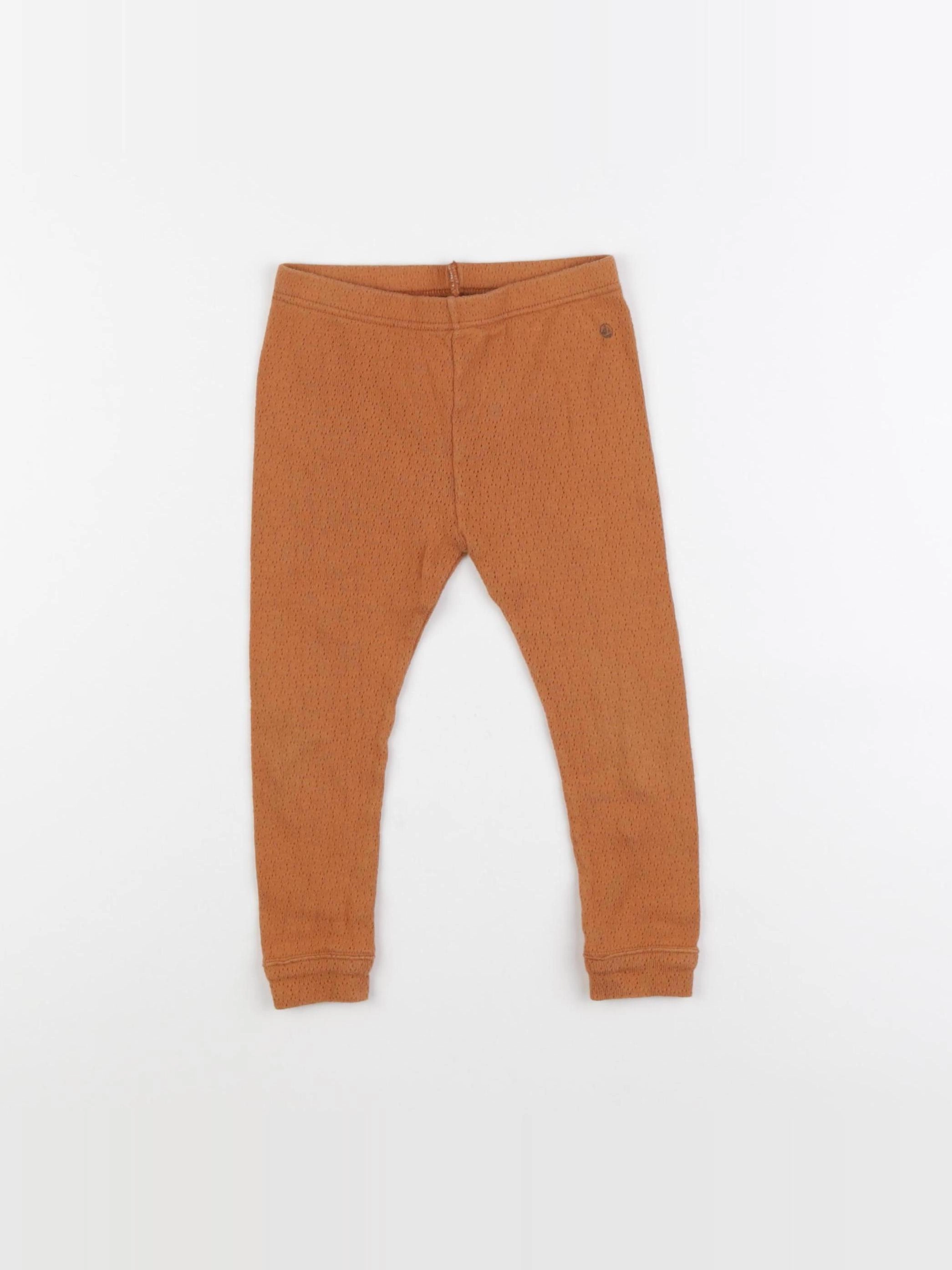 Petit Bateau - legging marron - 24 mois