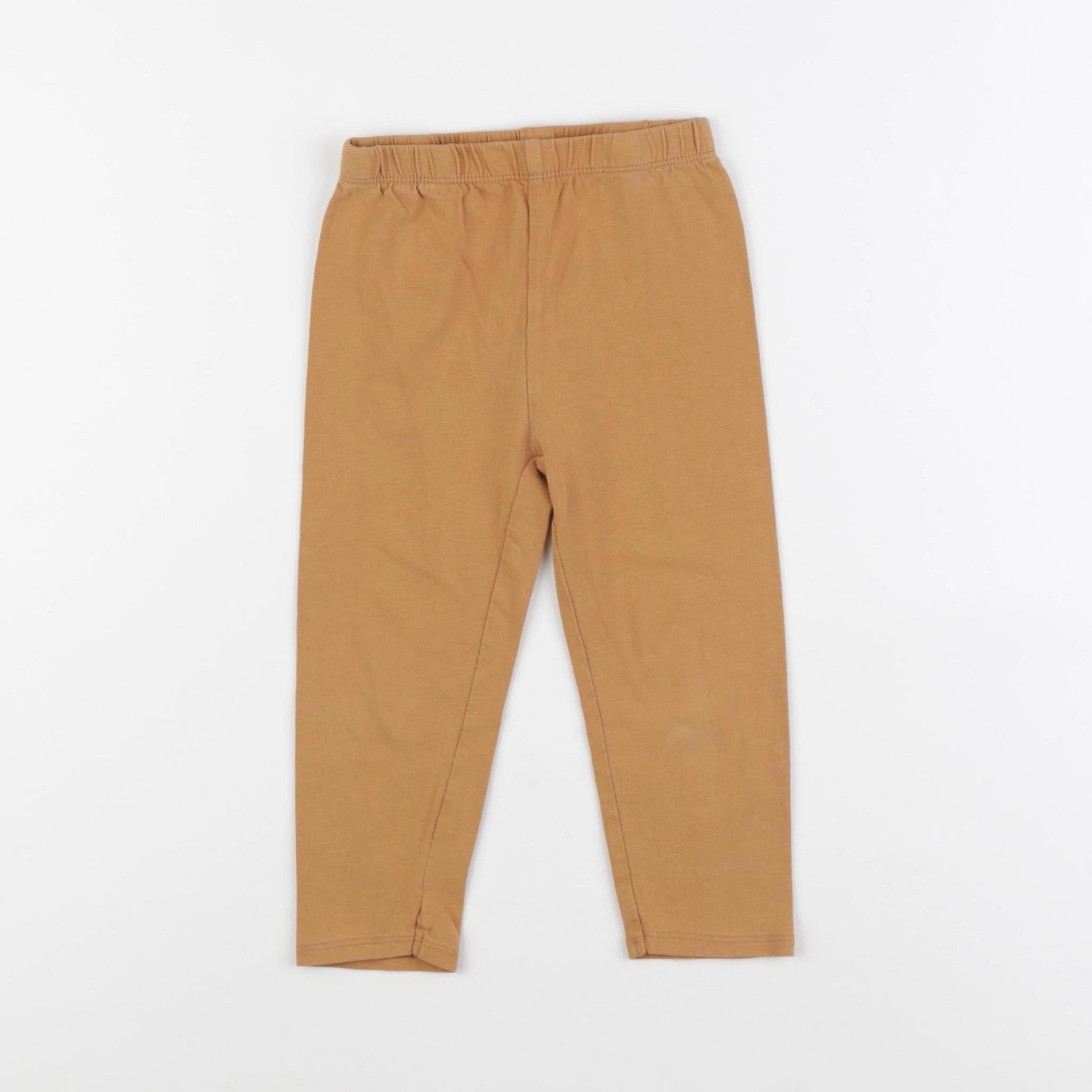 Vertbaudet - legging marron - 24 mois
