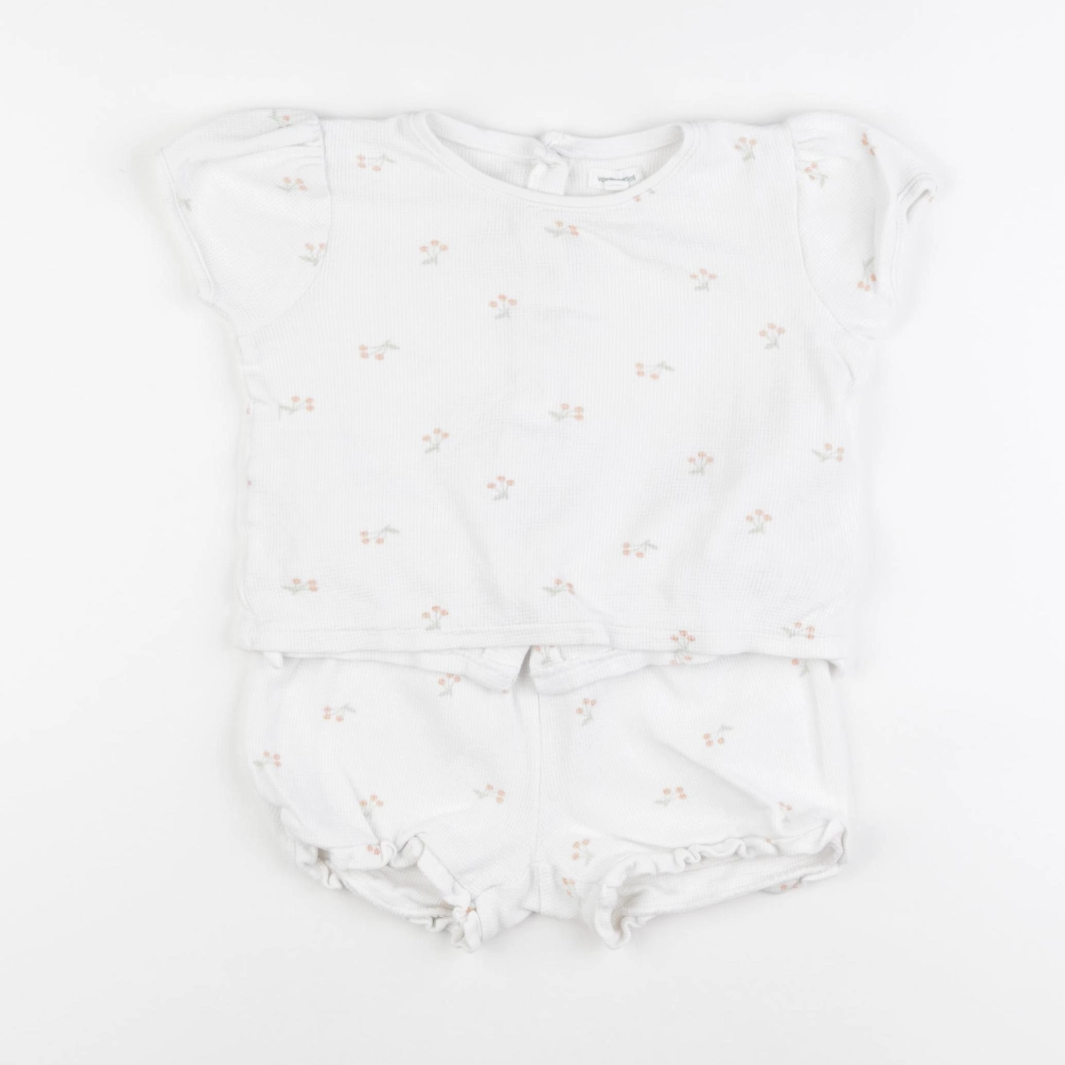Vertbaudet - pyjama coton blanc - 18 mois
