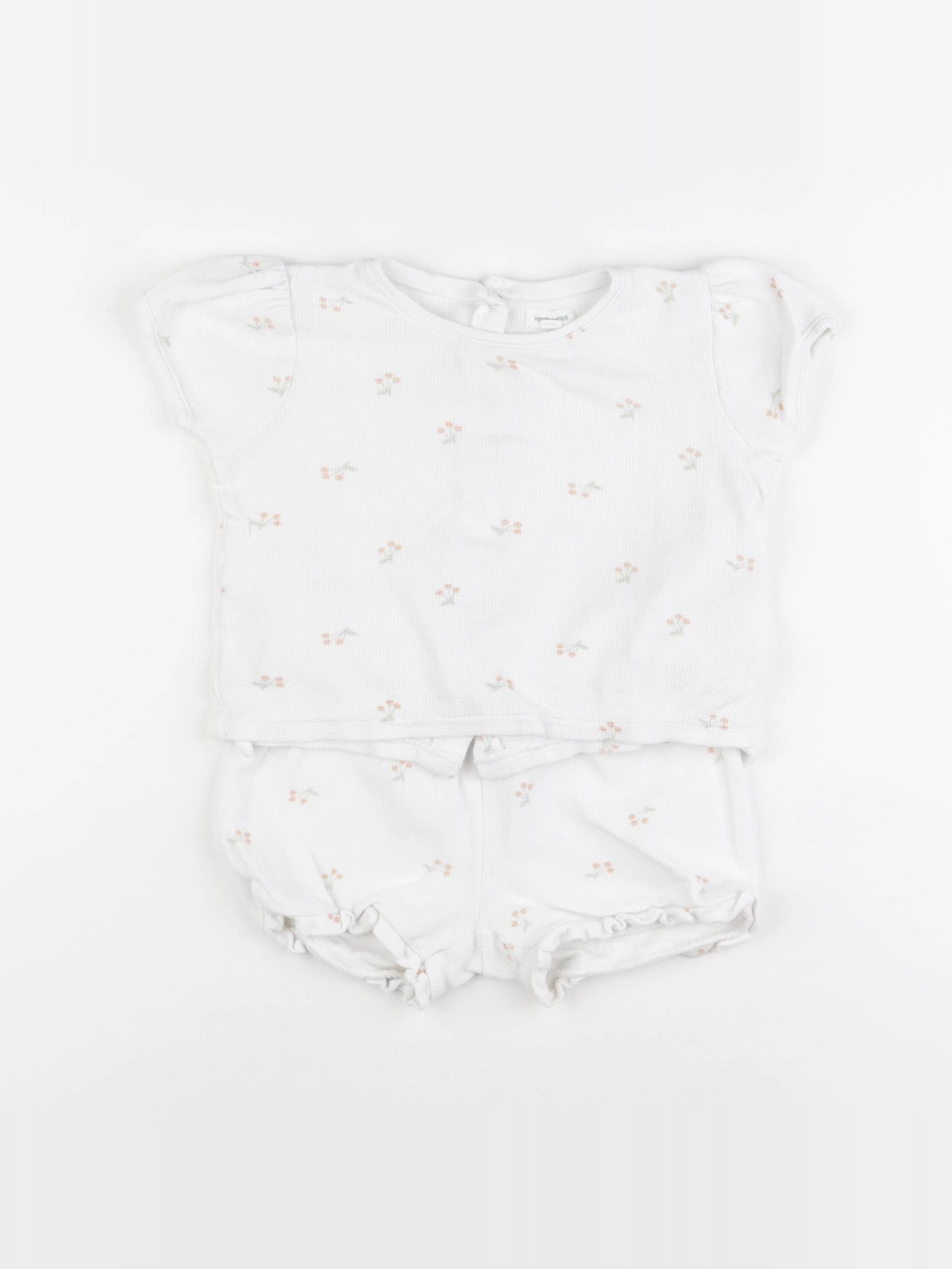 Vertbaudet - pyjama coton blanc - 36 mois