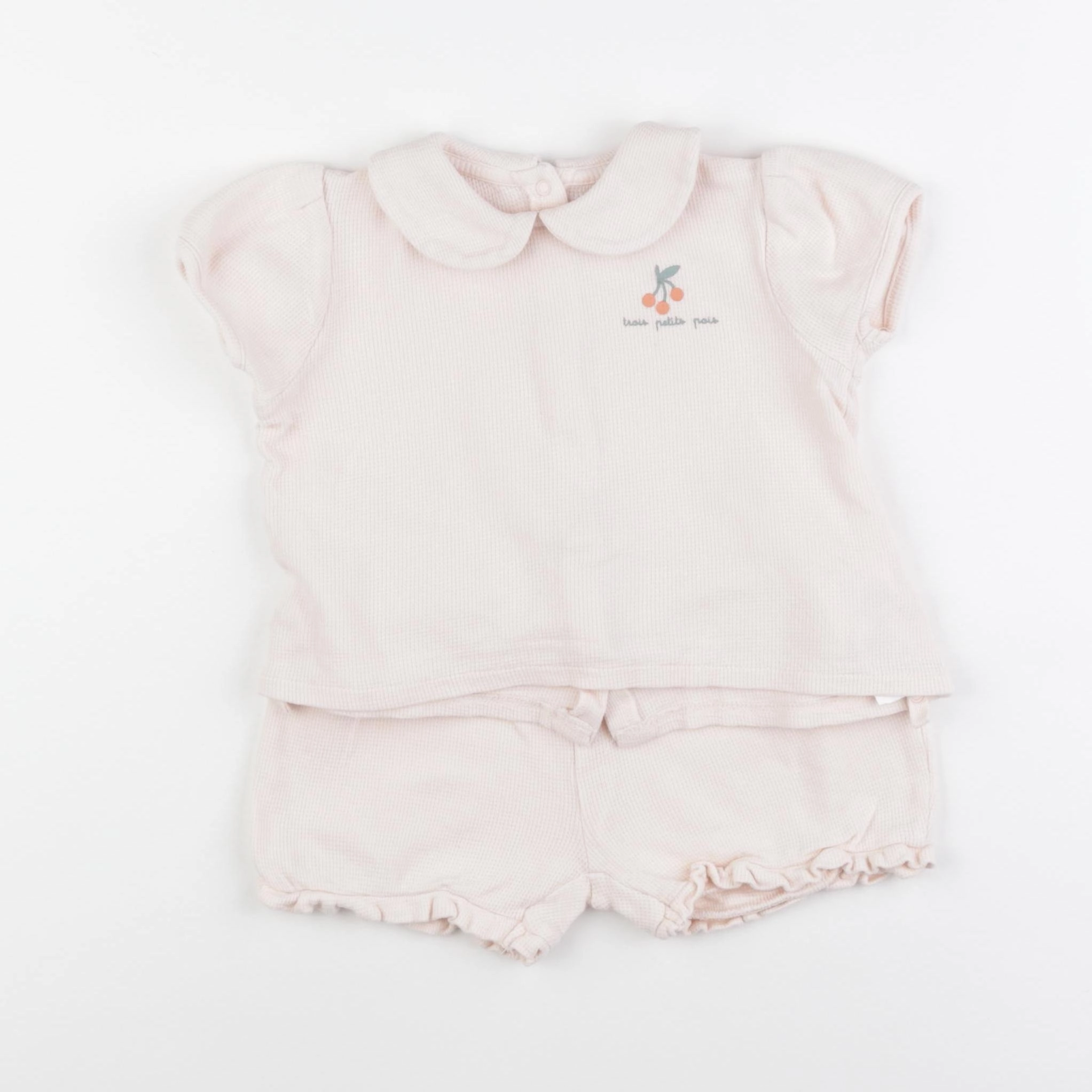Vertbaudet - pyjama coton rose - 18 mois