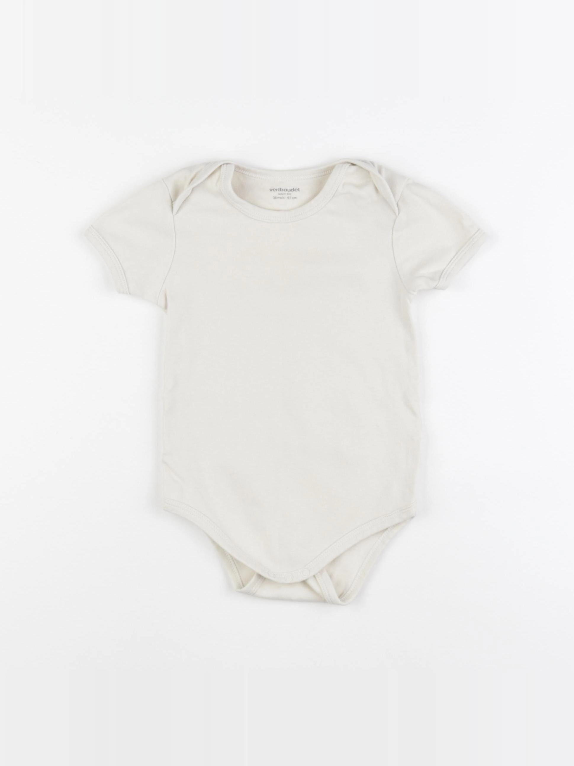 Vertbaudet - body beige - 36 mois