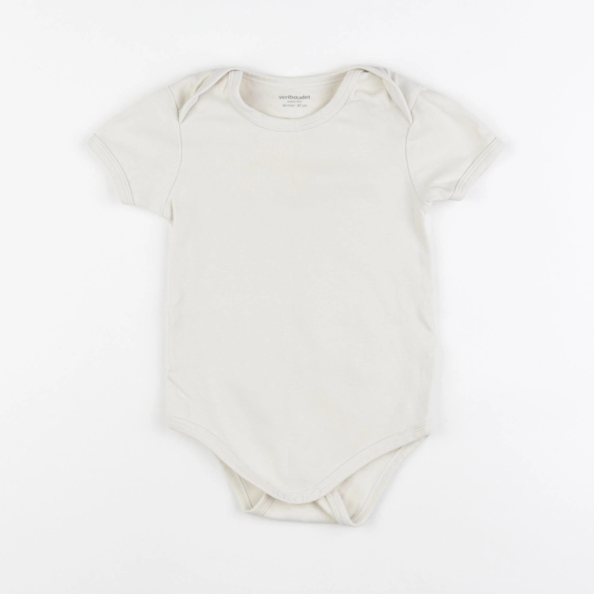 Vertbaudet - body beige - 36 mois