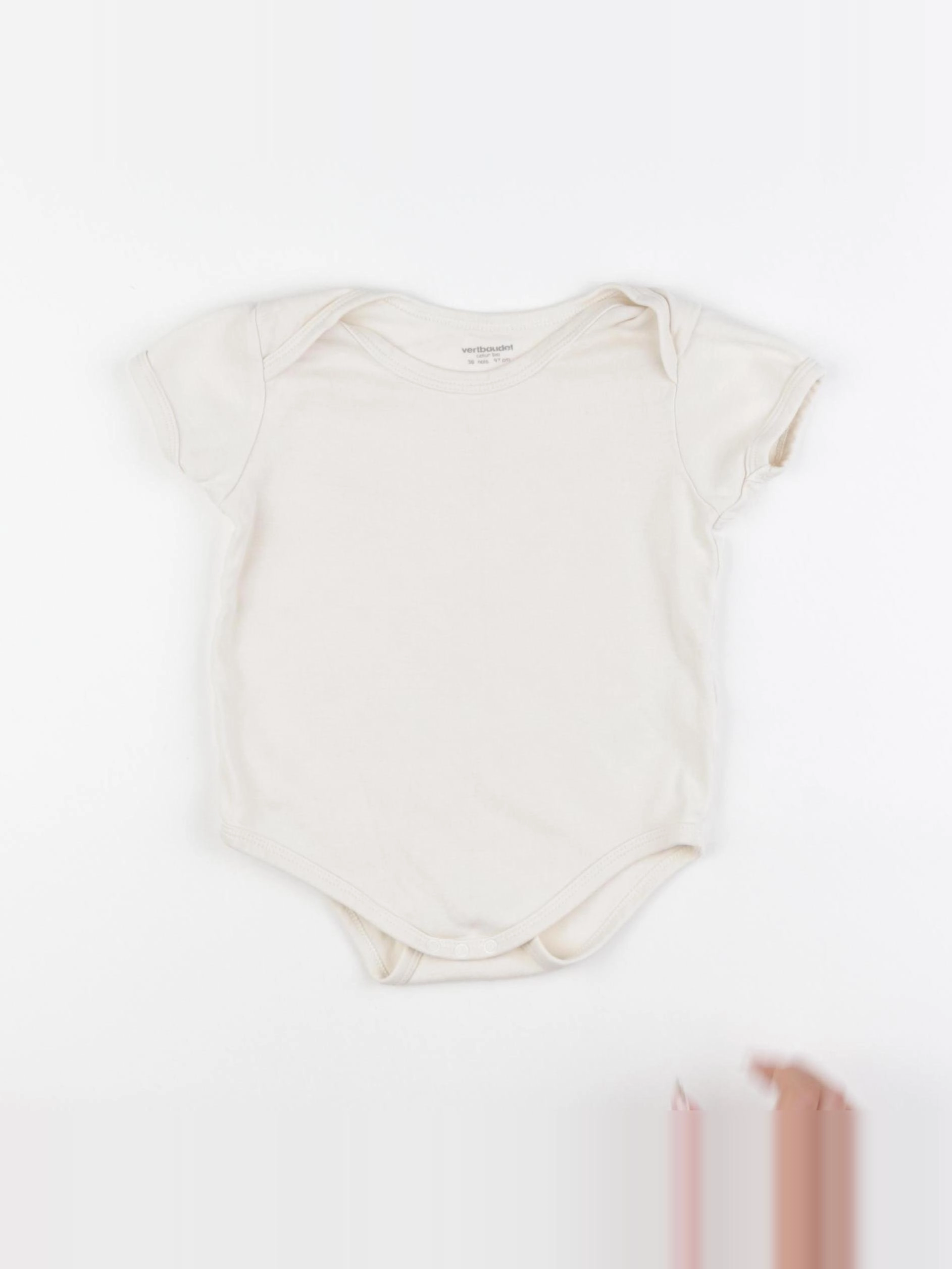 Vertbaudet - body beige - 36 mois