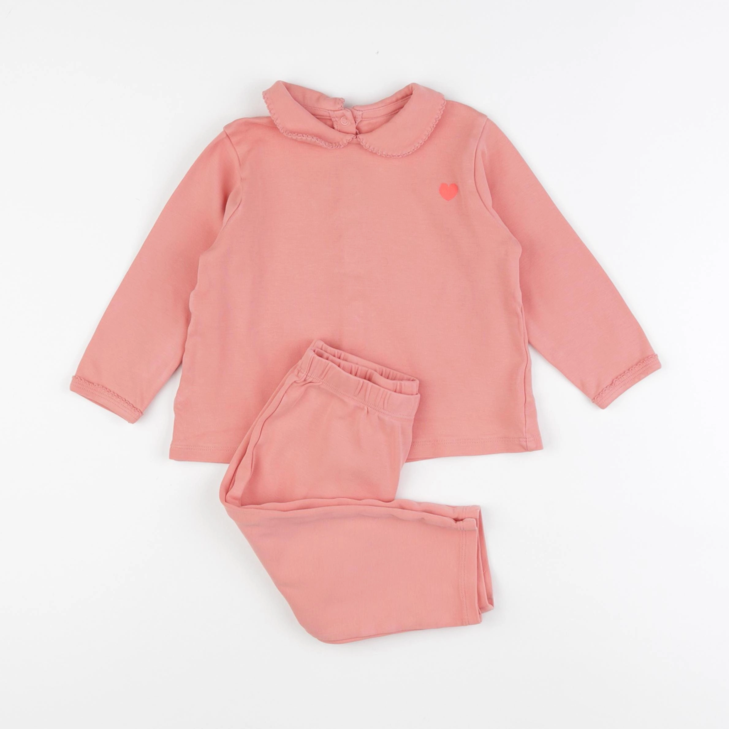 Vertbaudet - pyjama coton rose - 3 ans