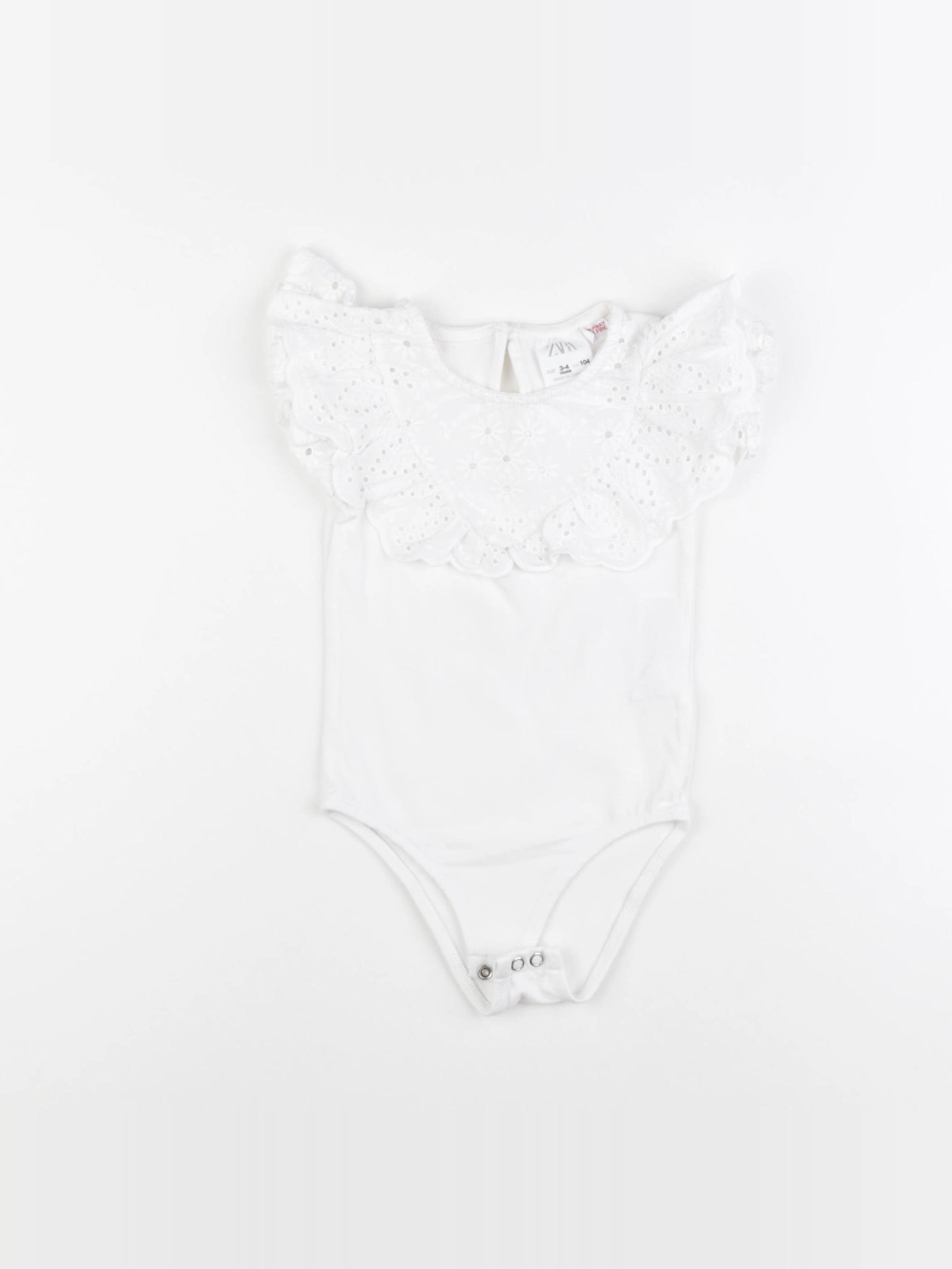 Zara - body tee-shirt blanc - 3/4 ans