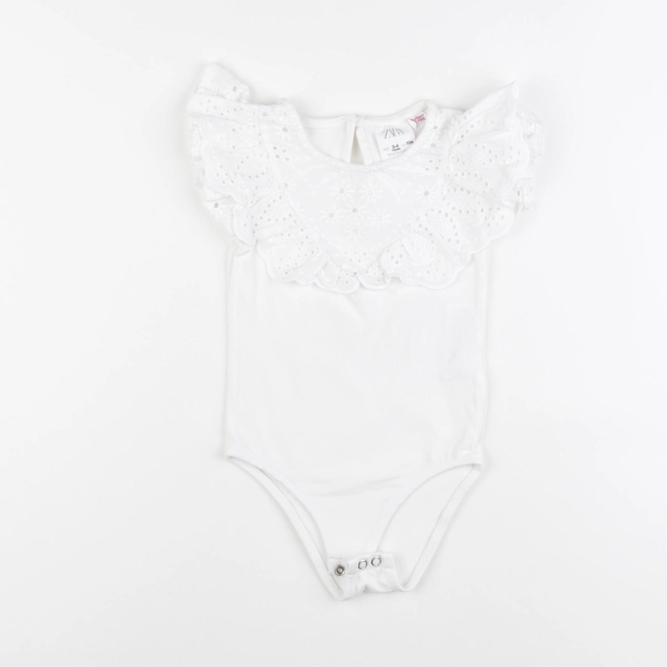 Zara - body tee-shirt blanc - 3/4 ans
