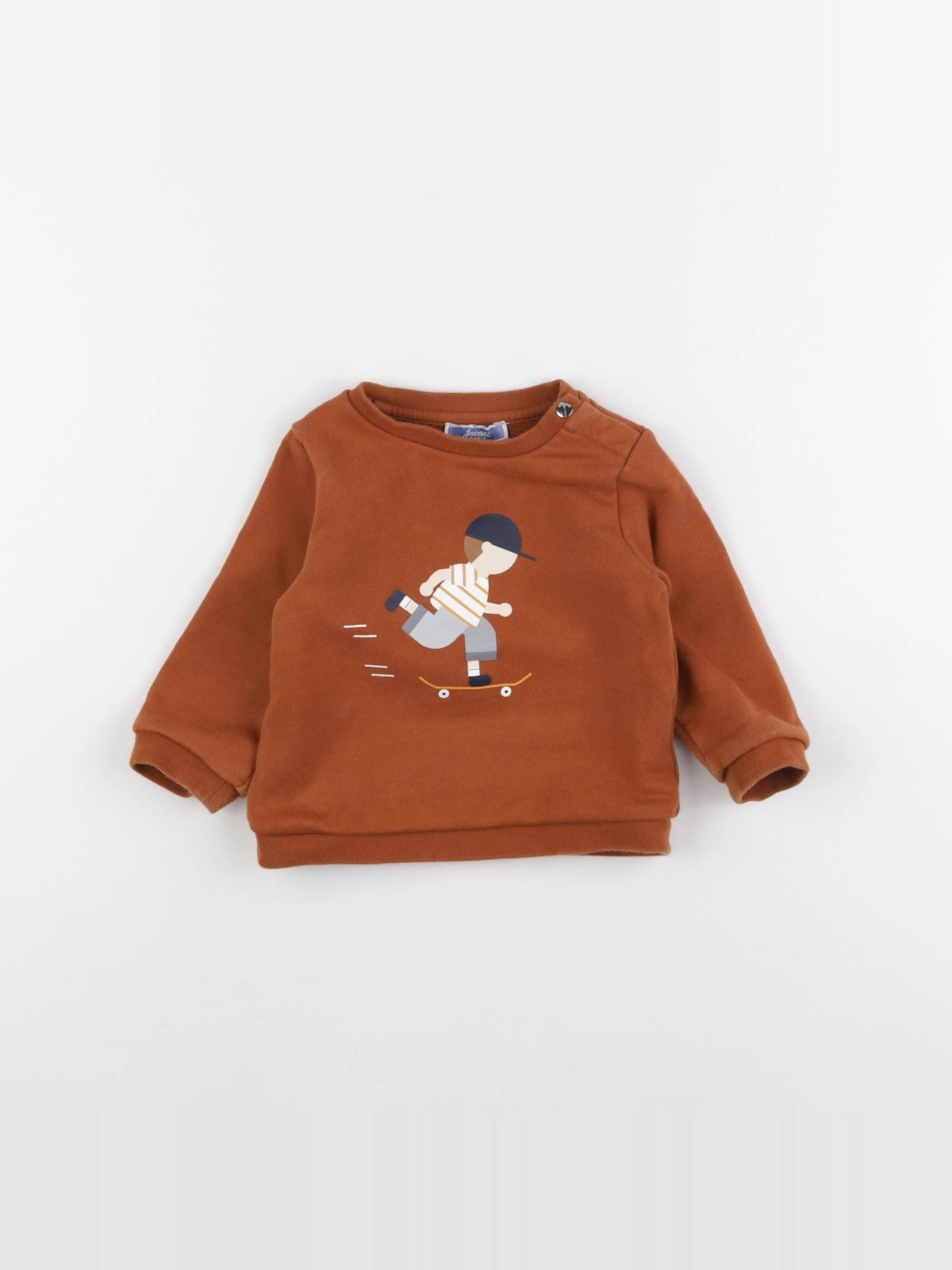 Jacadi - sweat marron - 12 mois