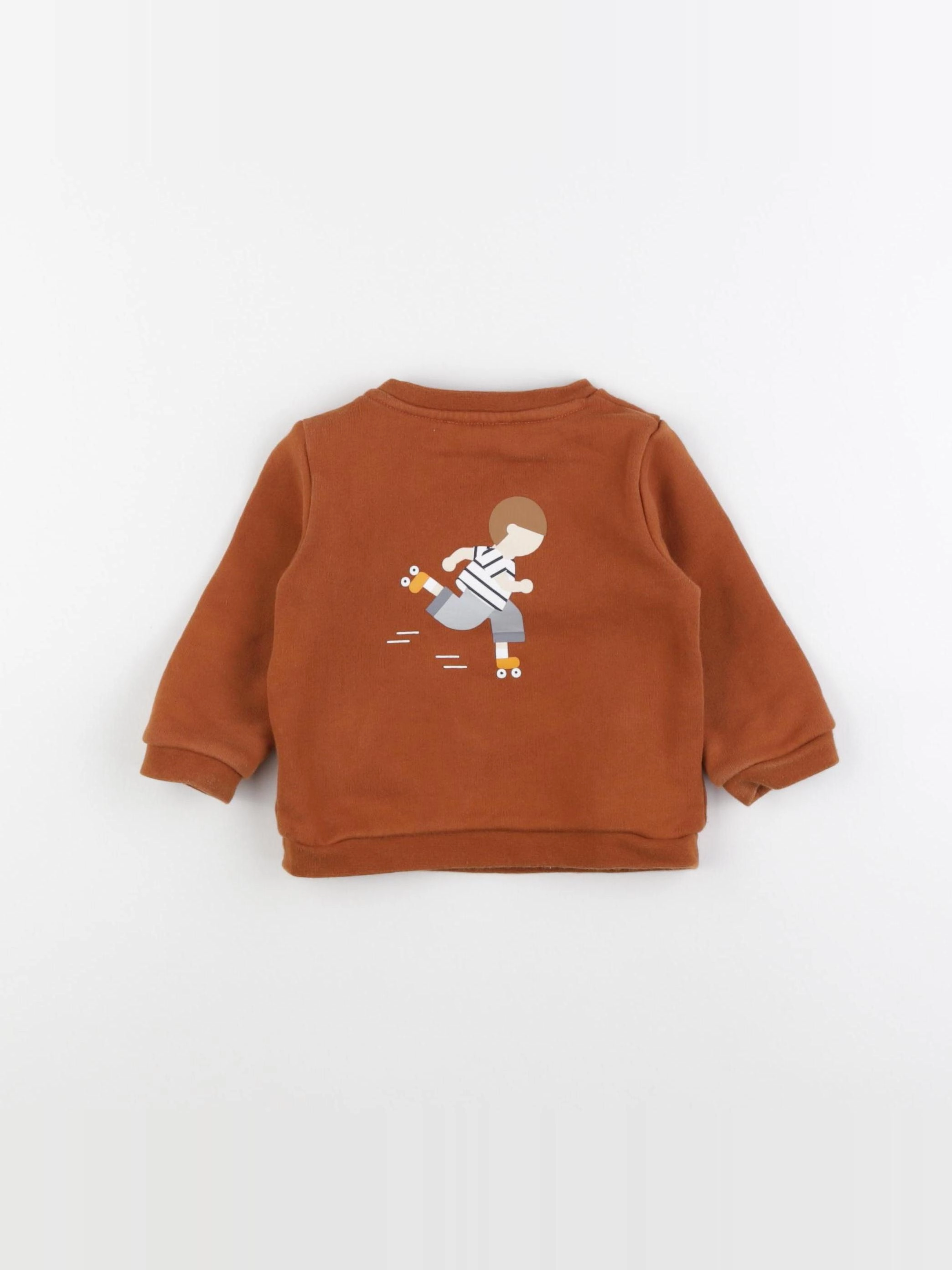 Jacadi - sweat marron - 12 mois