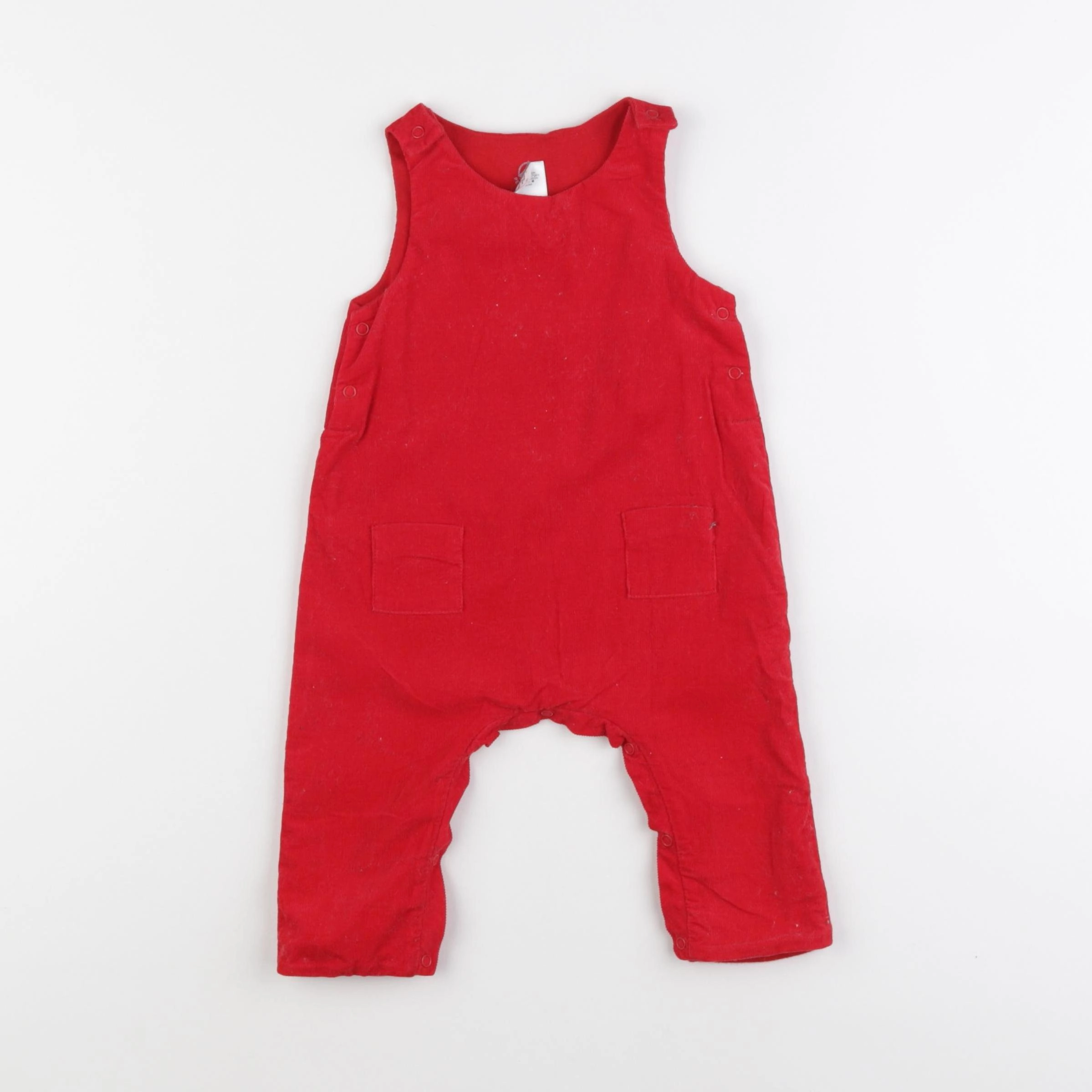 Petit Bateau - salopette rouge - 3 mois