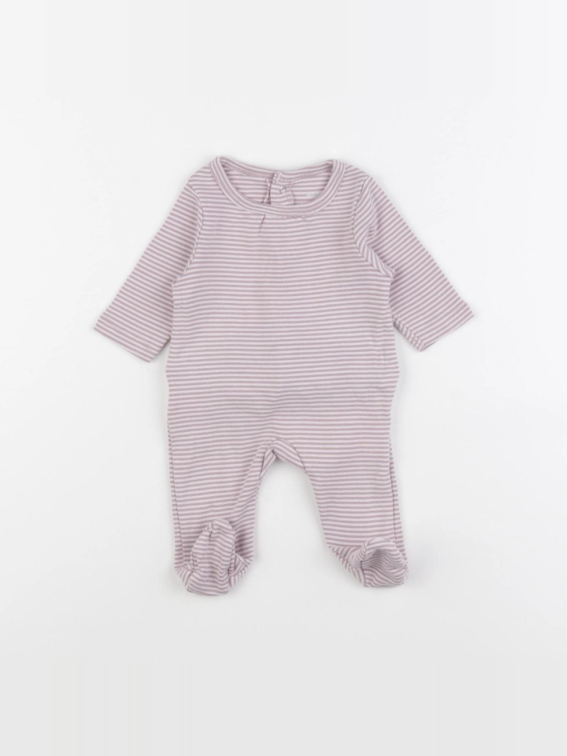 Vertbaudet - pyjama coton rose - 1 mois