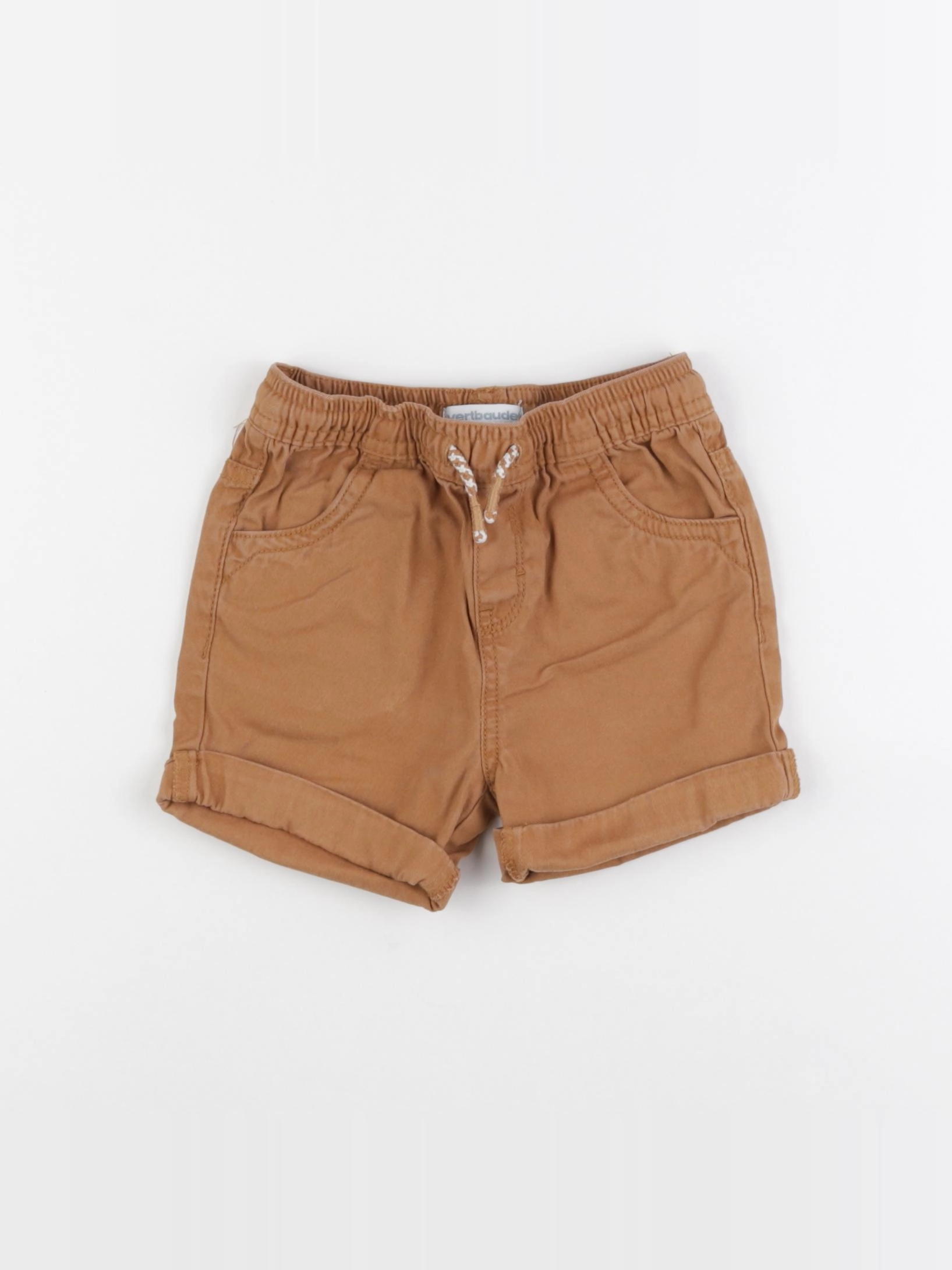 Vertbaudet - short marron - 24 mois