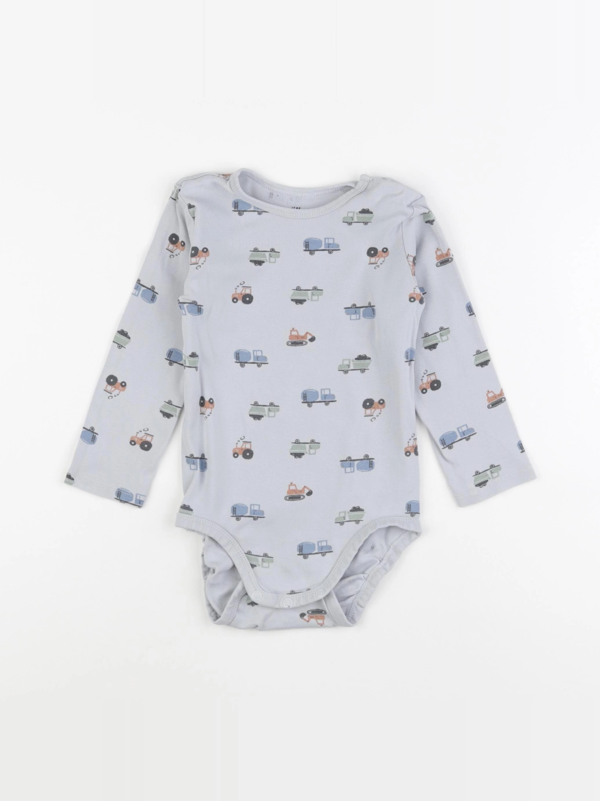 H&M - body bleu - 18/24 mois