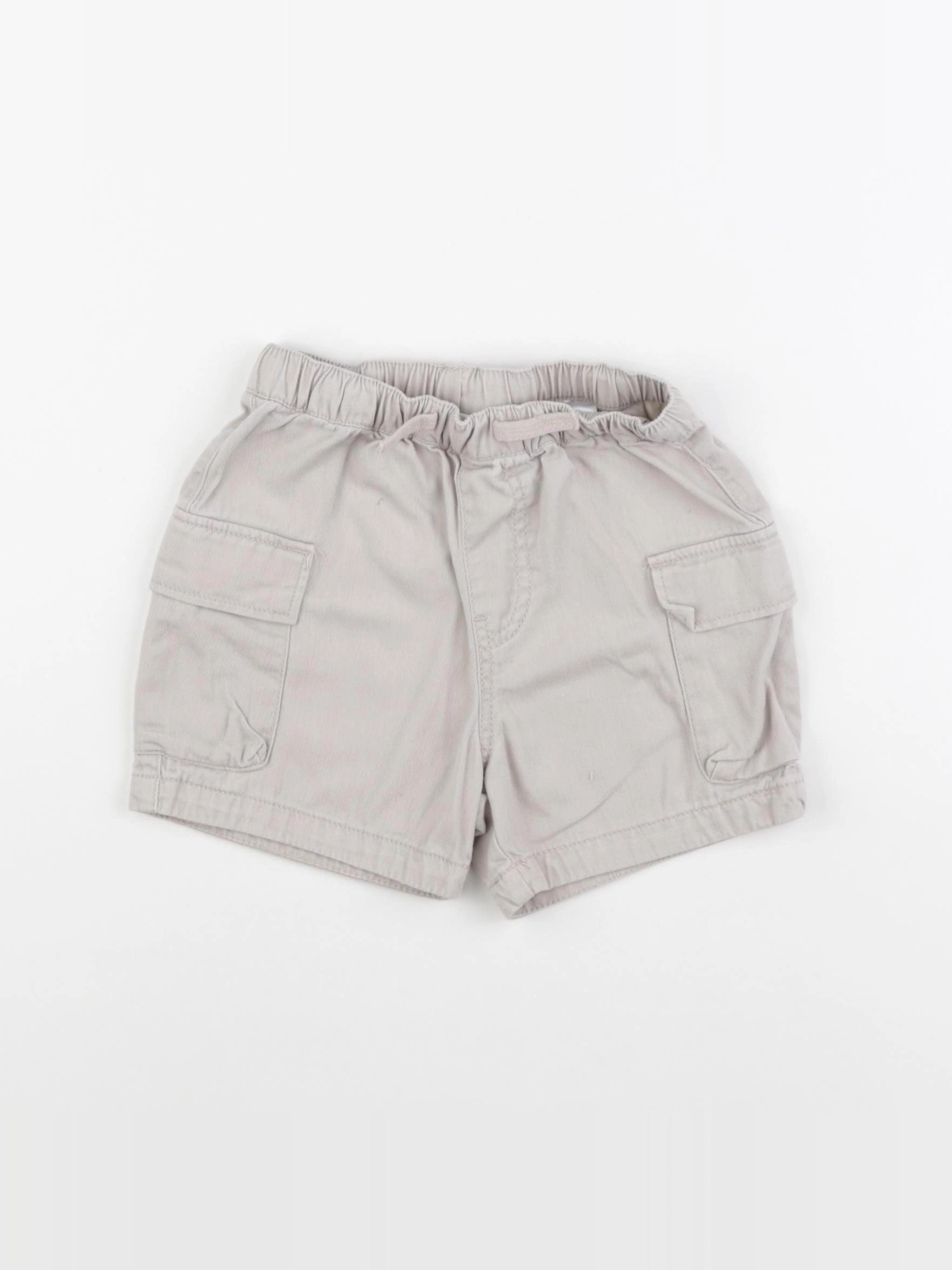 H&M - short beige - 18/24 mois