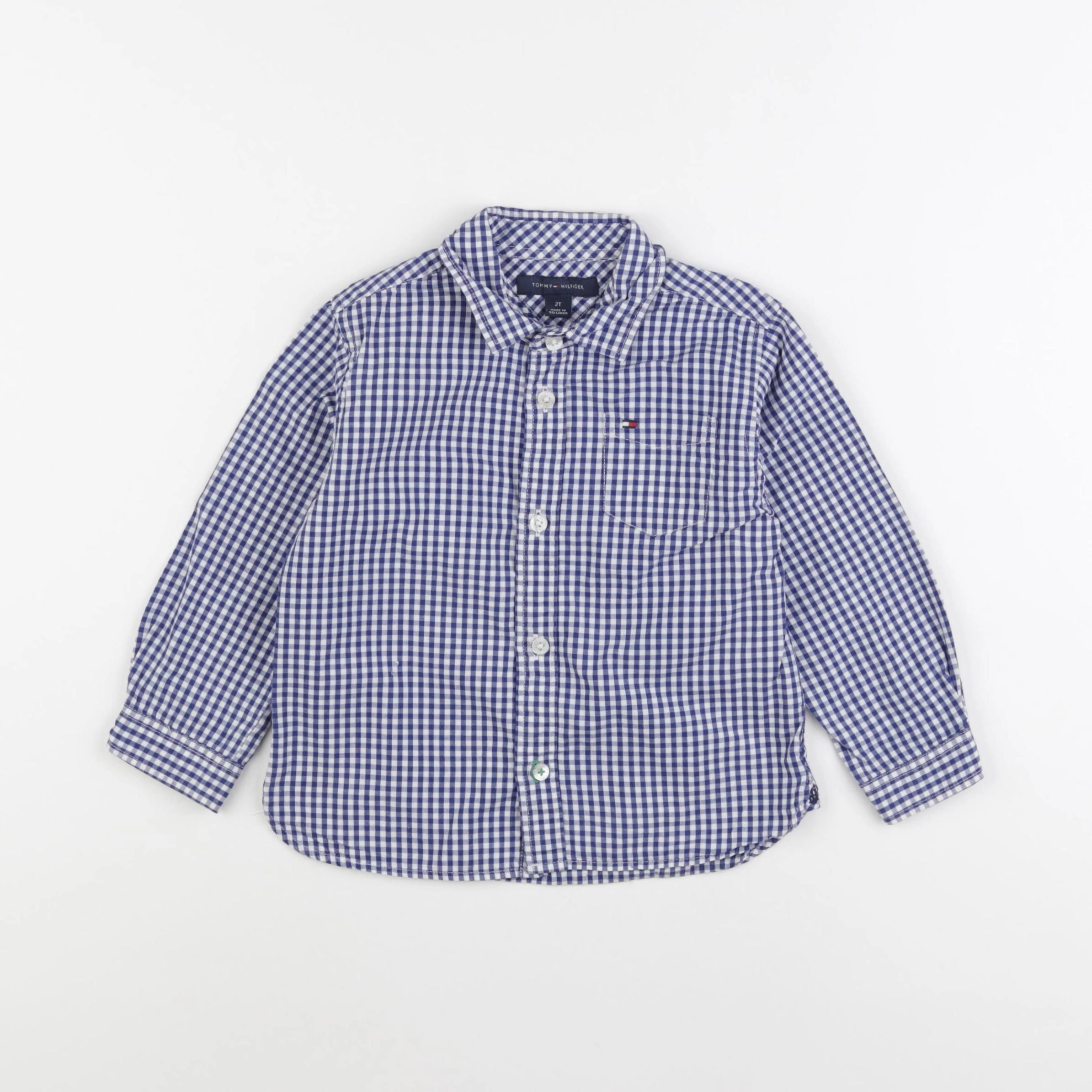 Tommy Hilfiger - chemise blanc, bleu - 2 ans