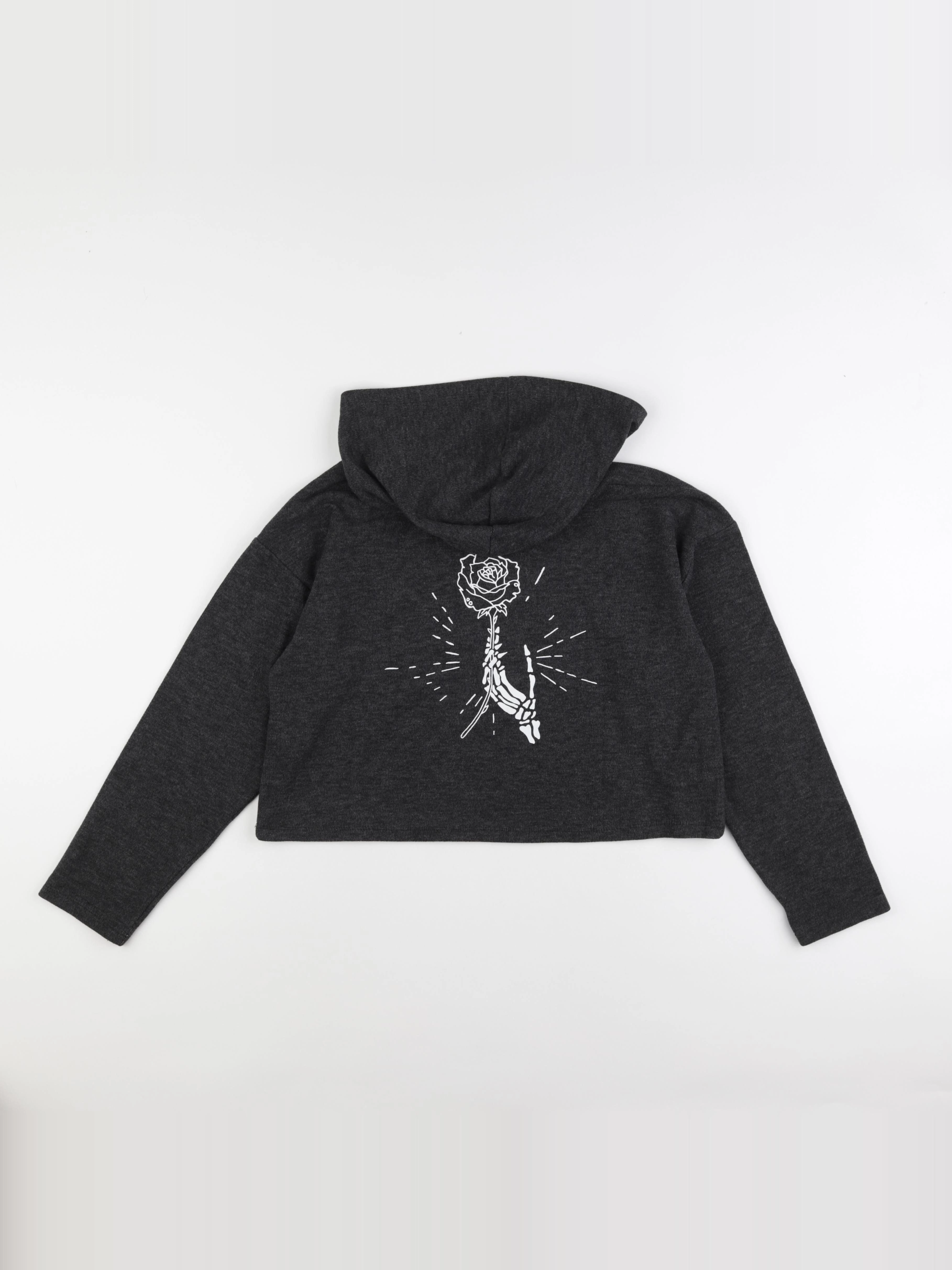 IKKS - sweat court imprimé au dos gris - 12 ans