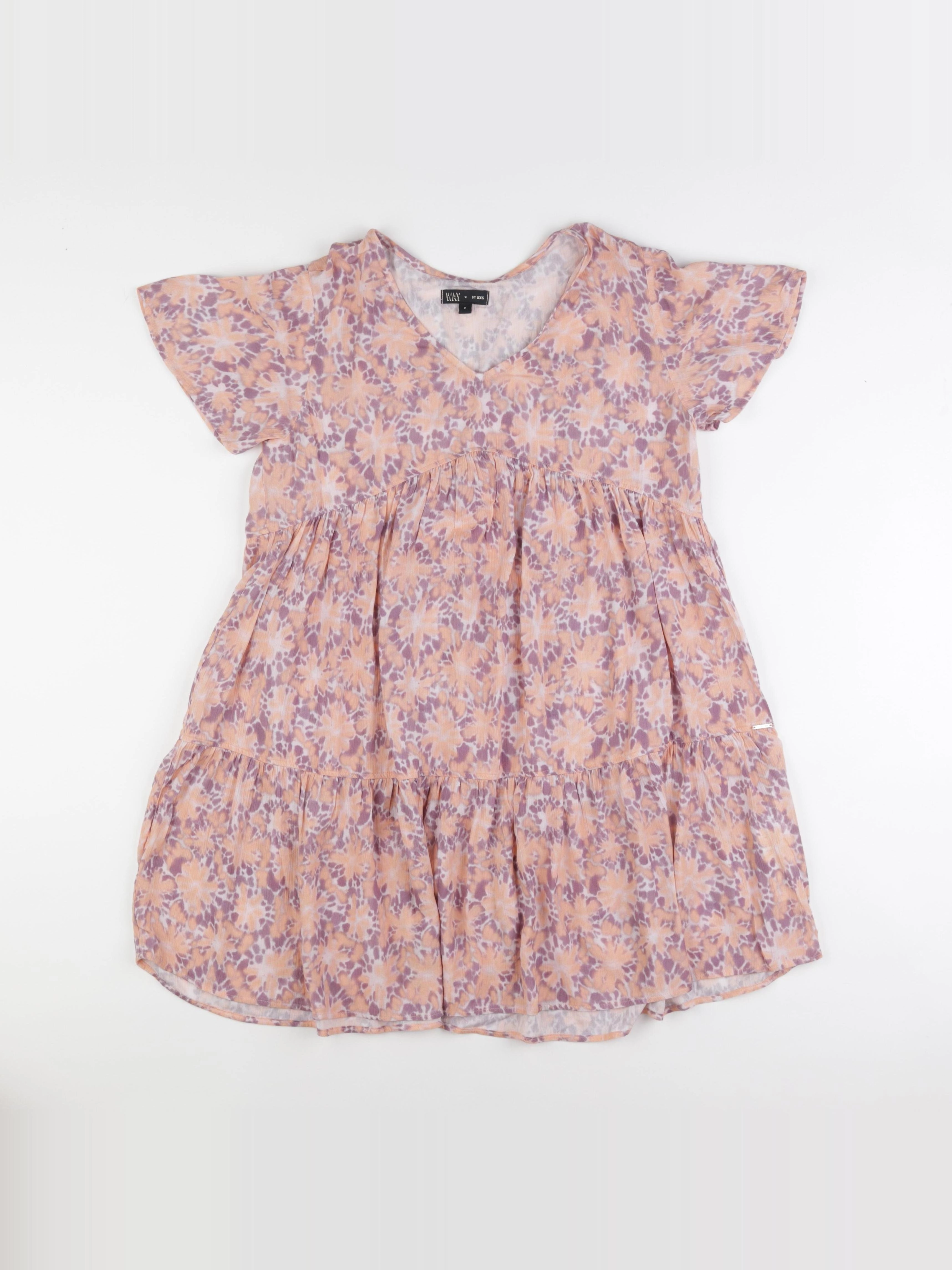 IKKS - robe violet, rose - 14 ans