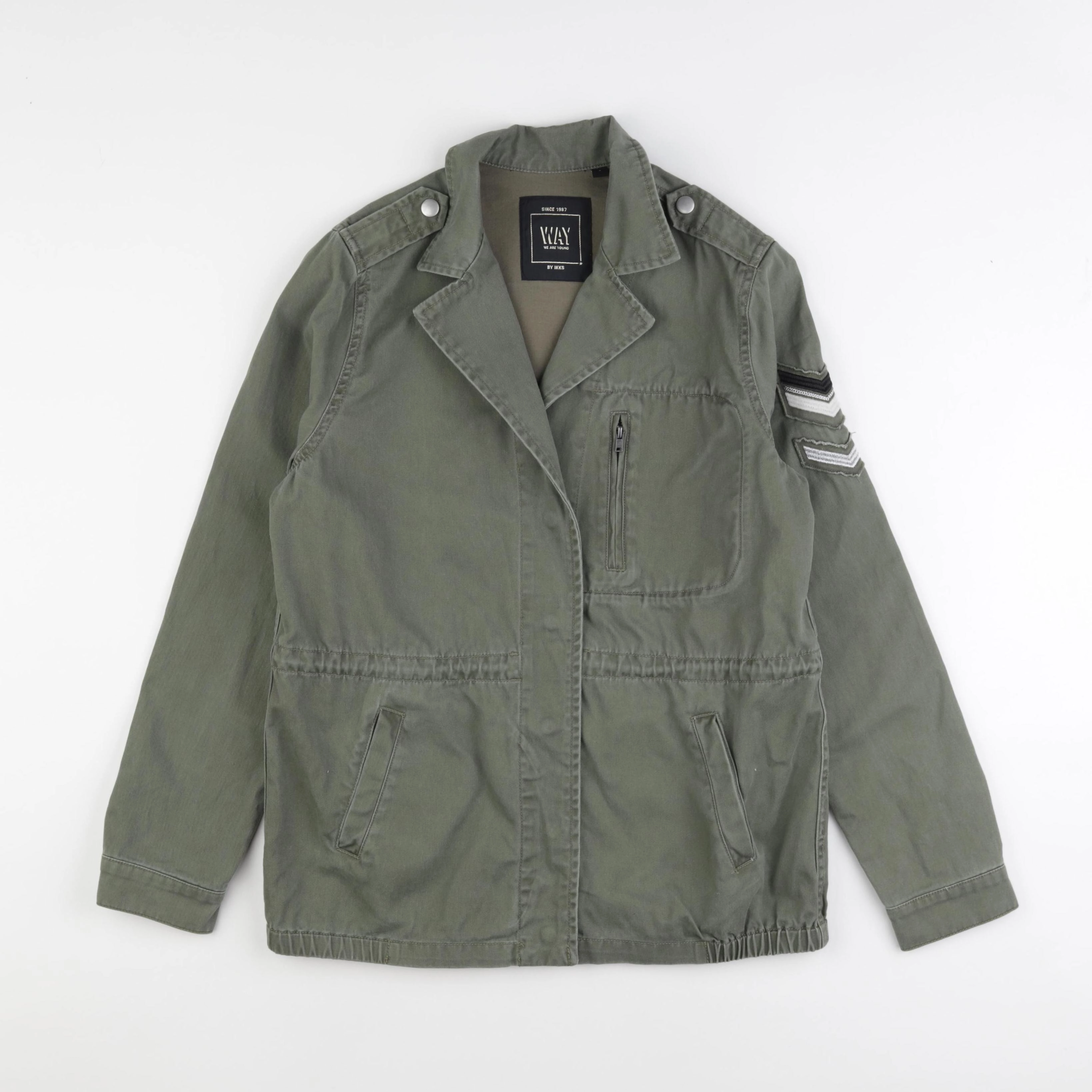 IKKS - veste imprimé au dos vert - 14 ans